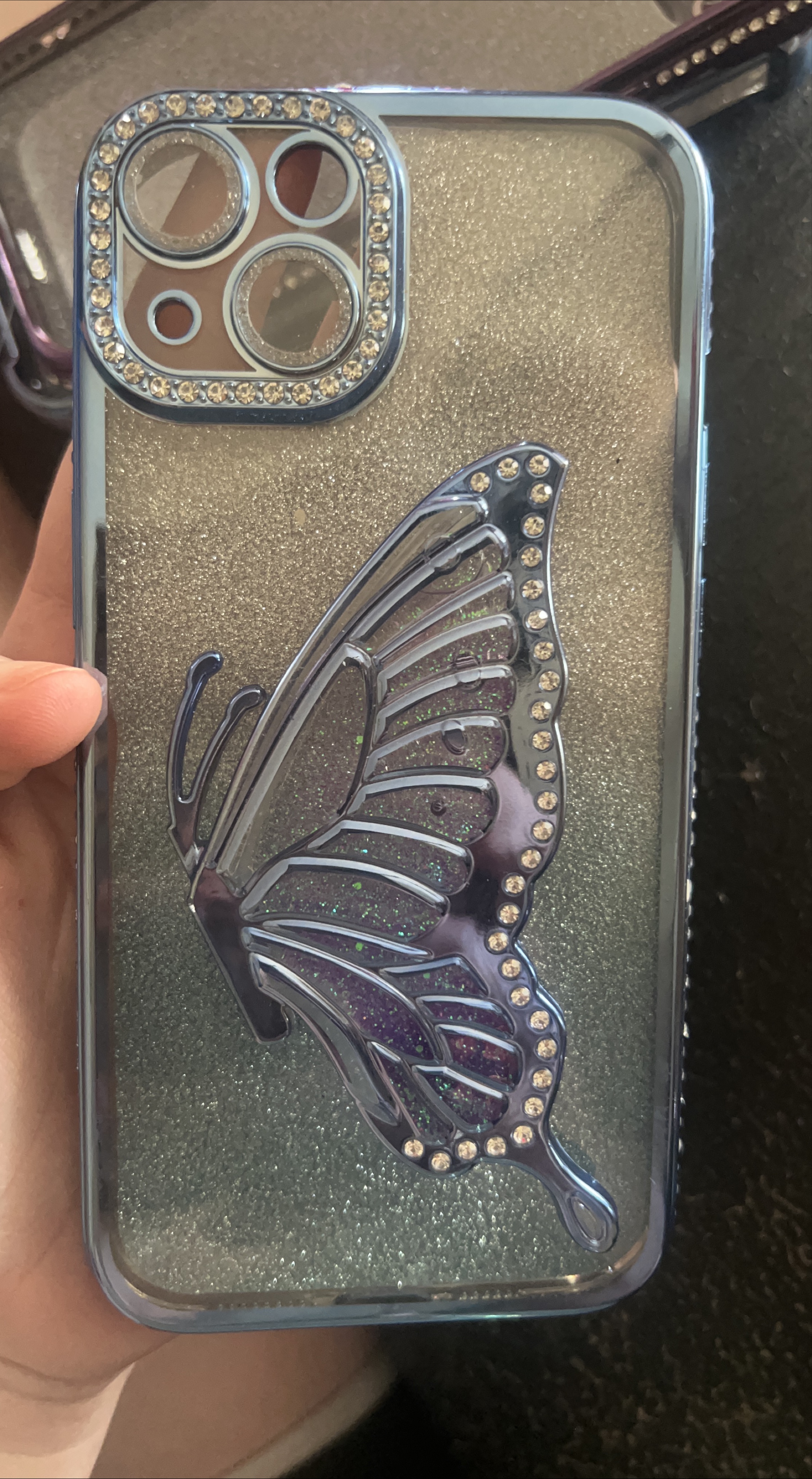 Butterfly Rhinestone Phone Case thumbnail
