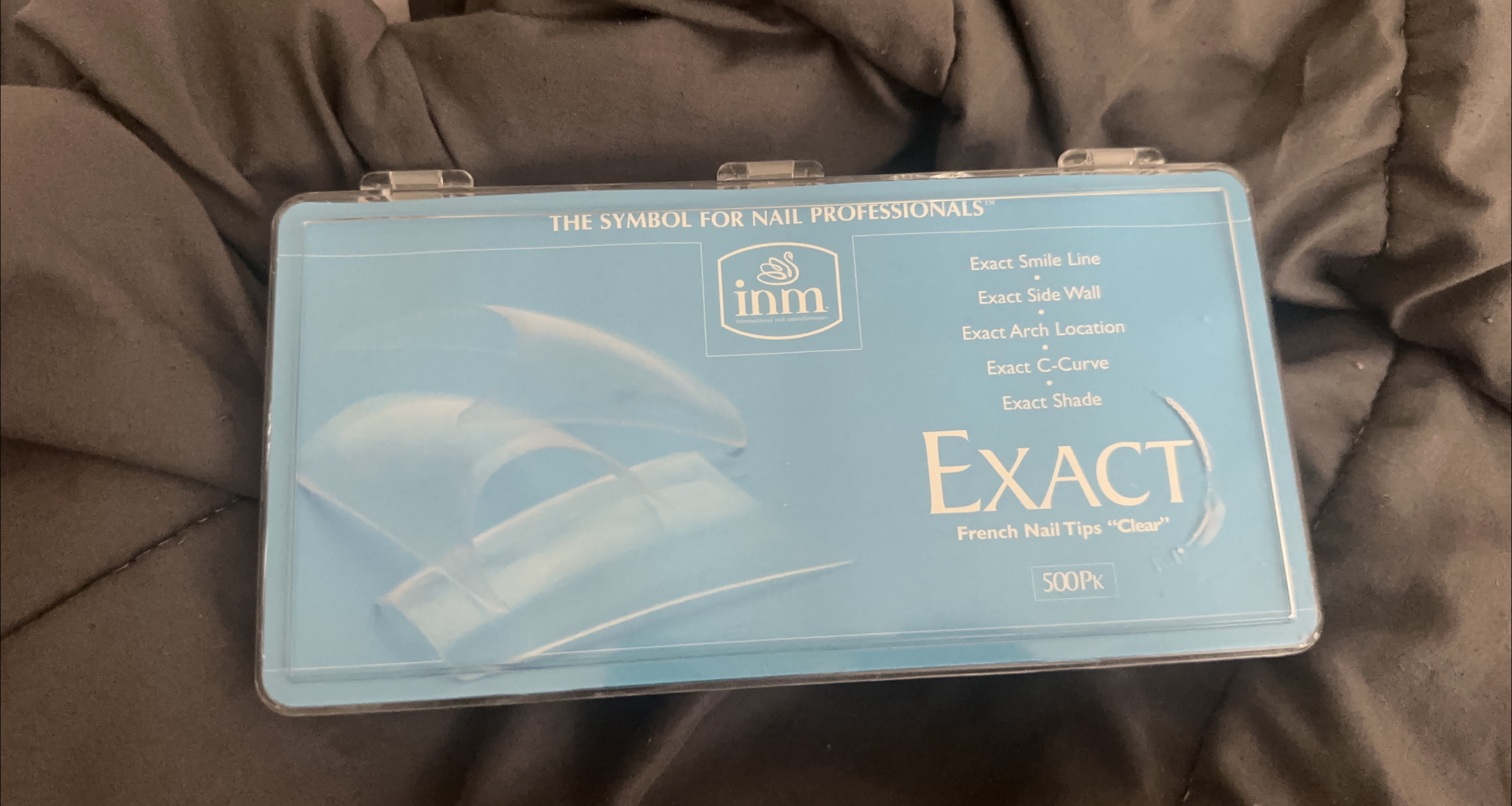 INM Exact French Nail Tips "Clear" 500 Pk thumbnail