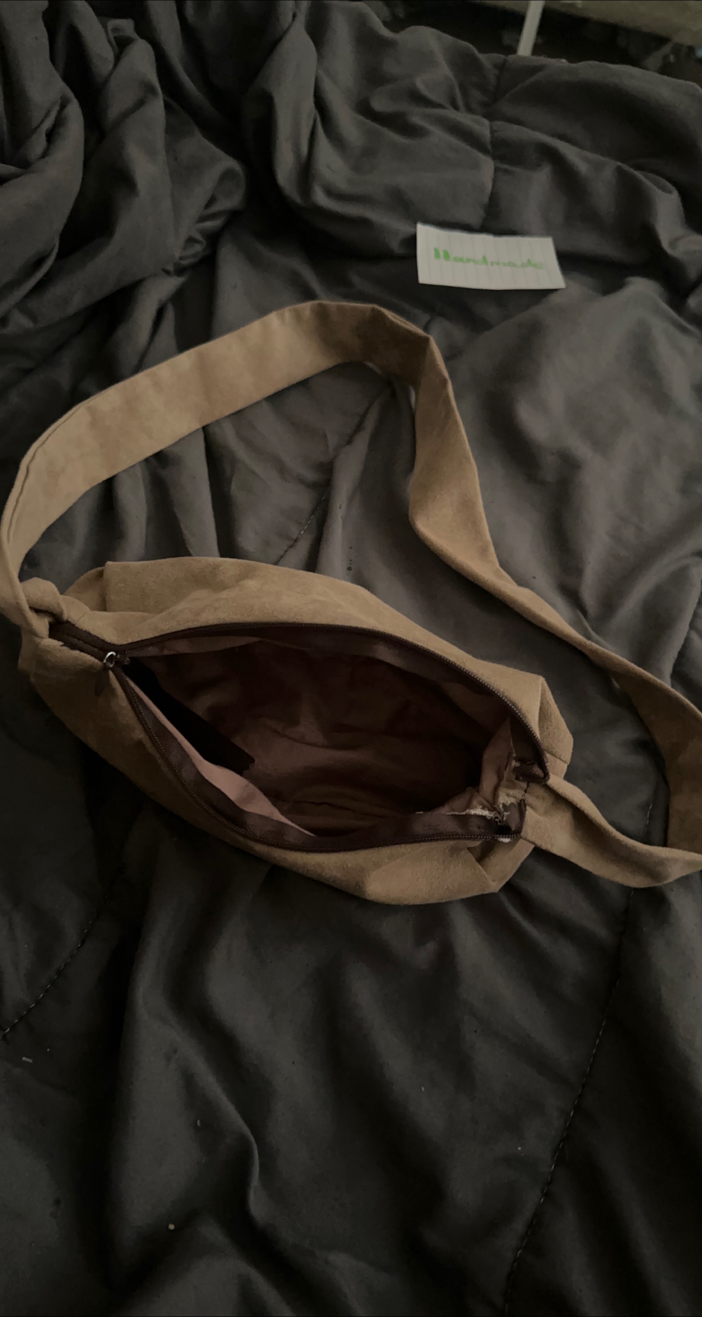 Handmade Suede Shoulder Bag thumbnail