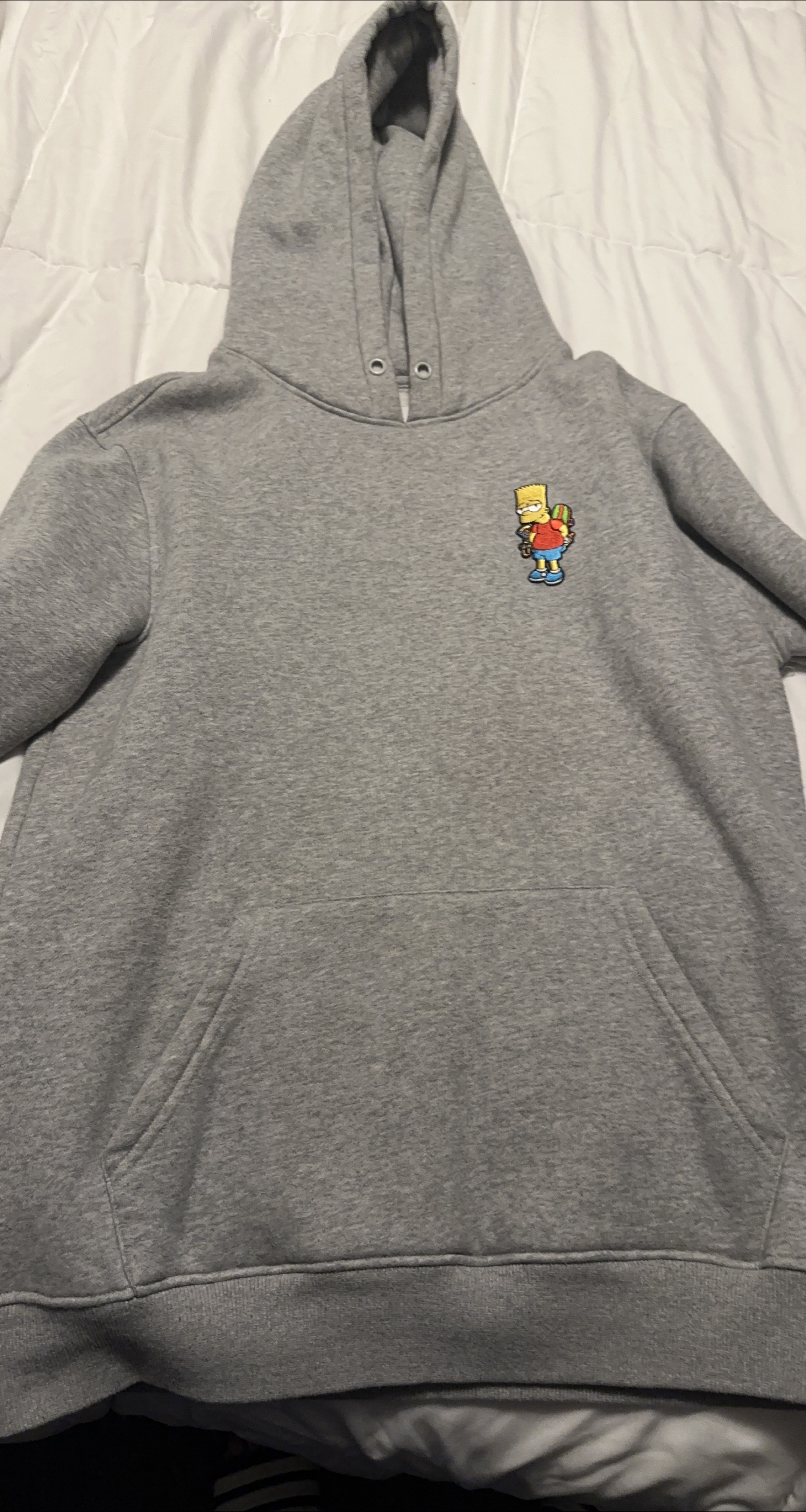 Simpsons Bart Hoodie - Gray thumbnail