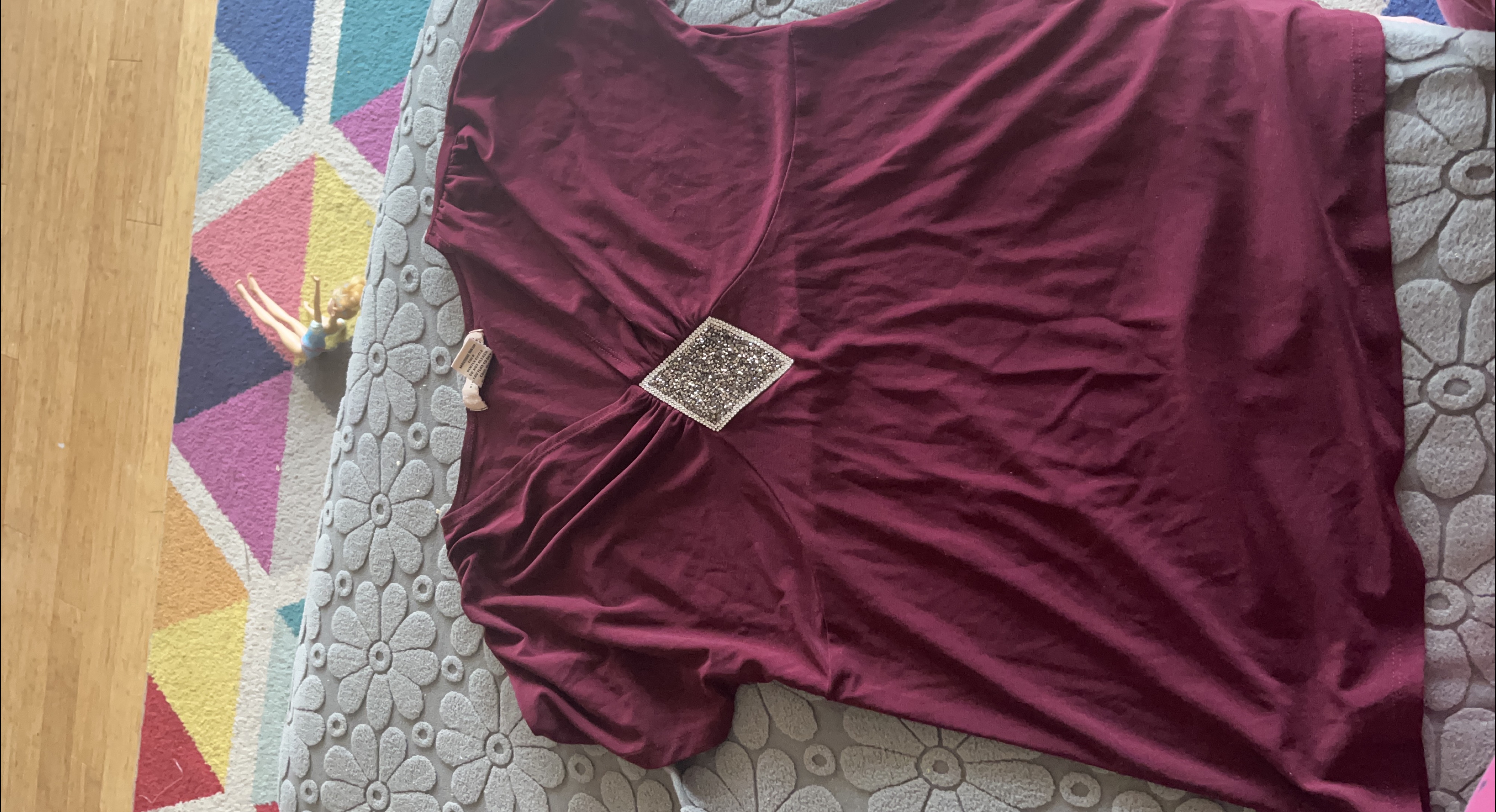 Dena Burgundy Top thumbnail