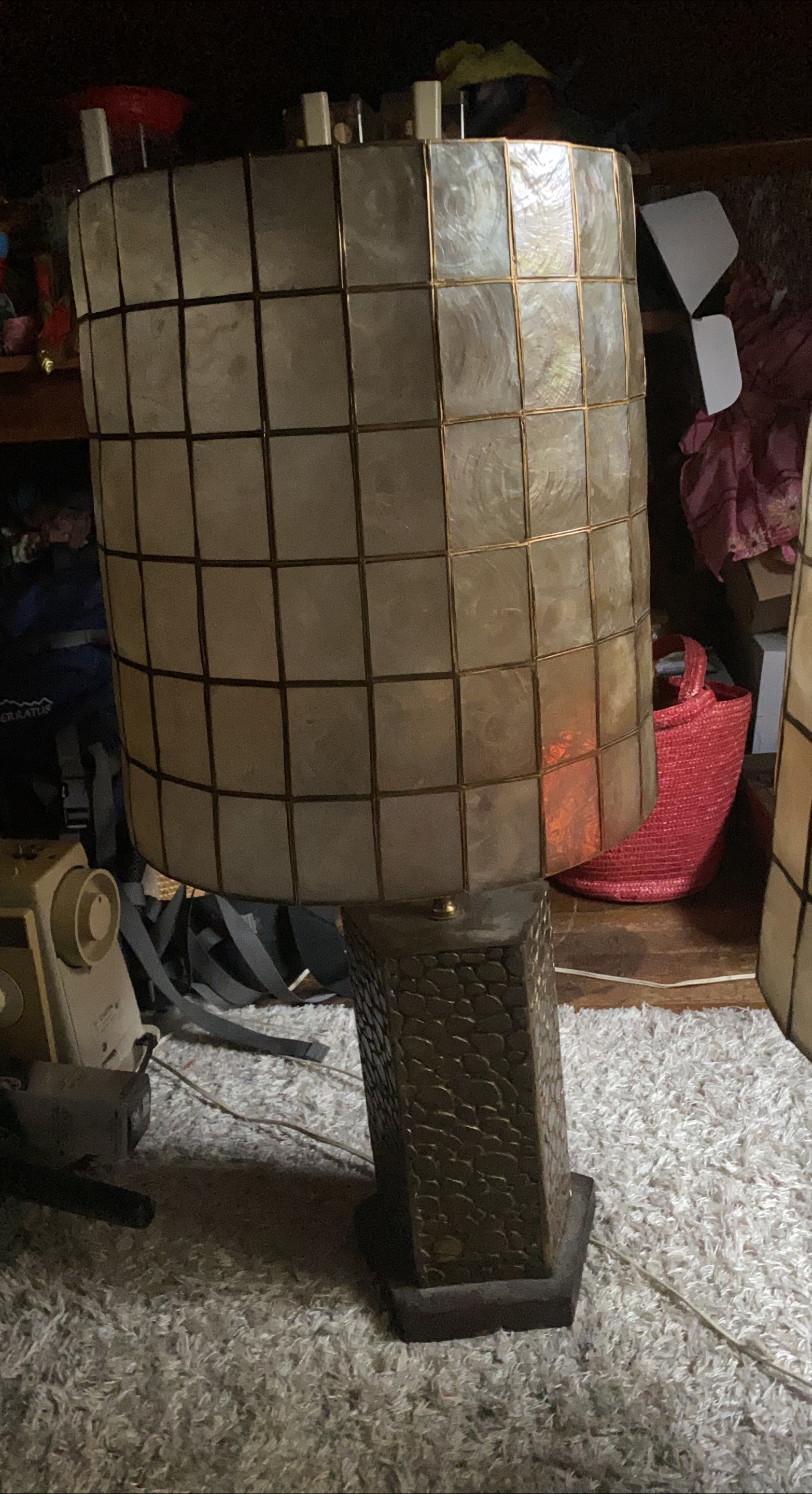 Capiz Shell Table Lamp set of 2 thumbnail