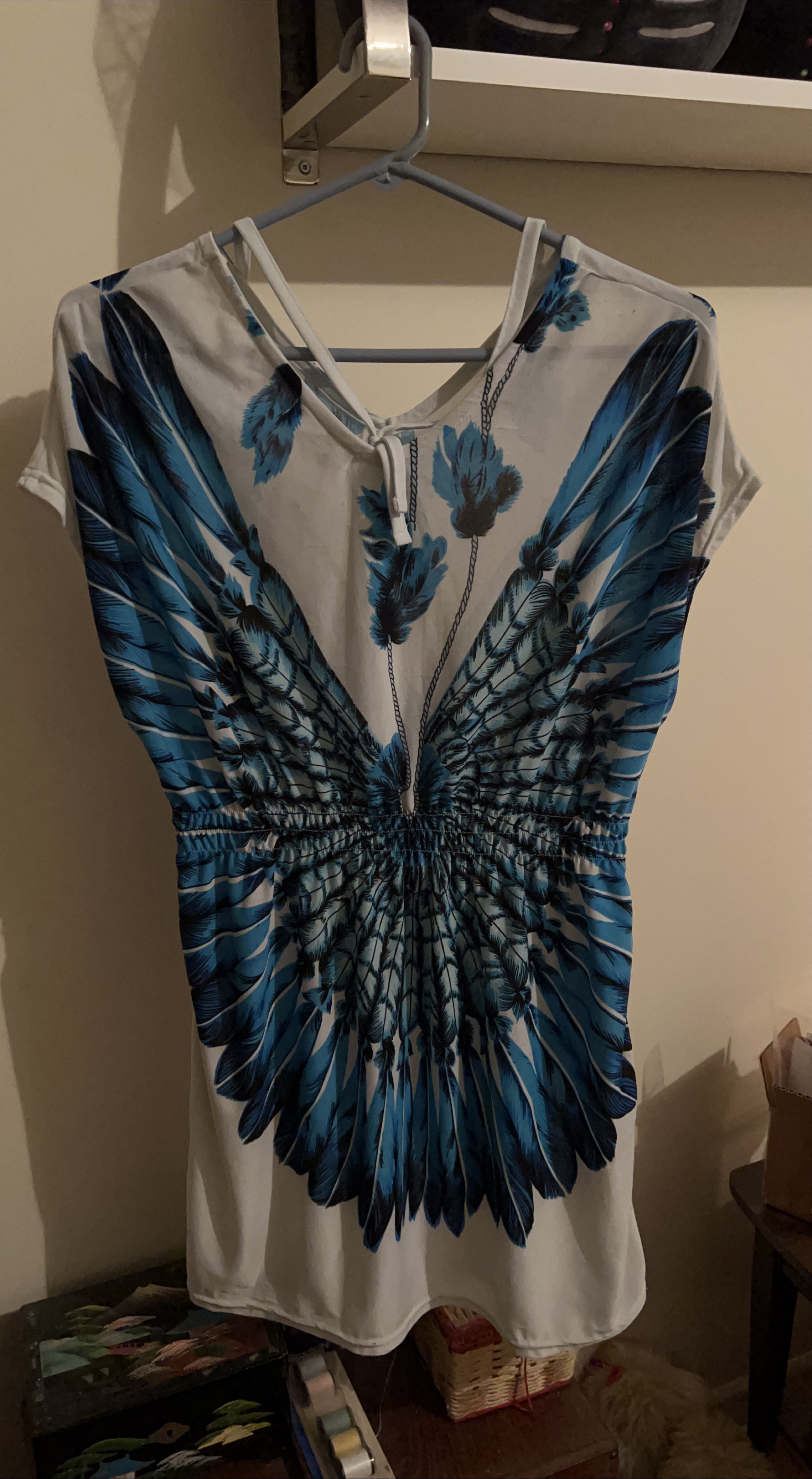 Blue Feather Print top thumbnail