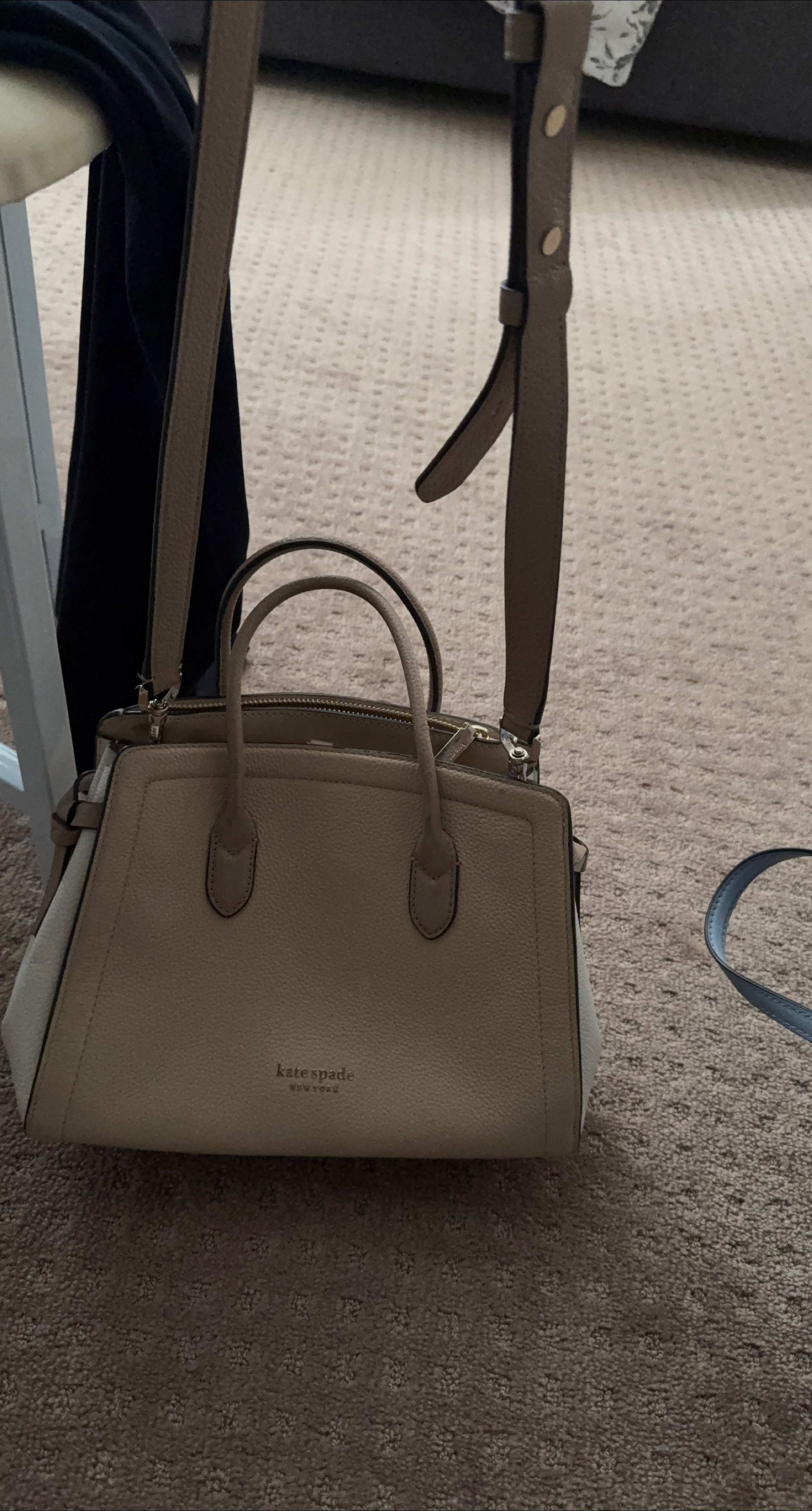 Kate Spade Beige Satchel thumbnail