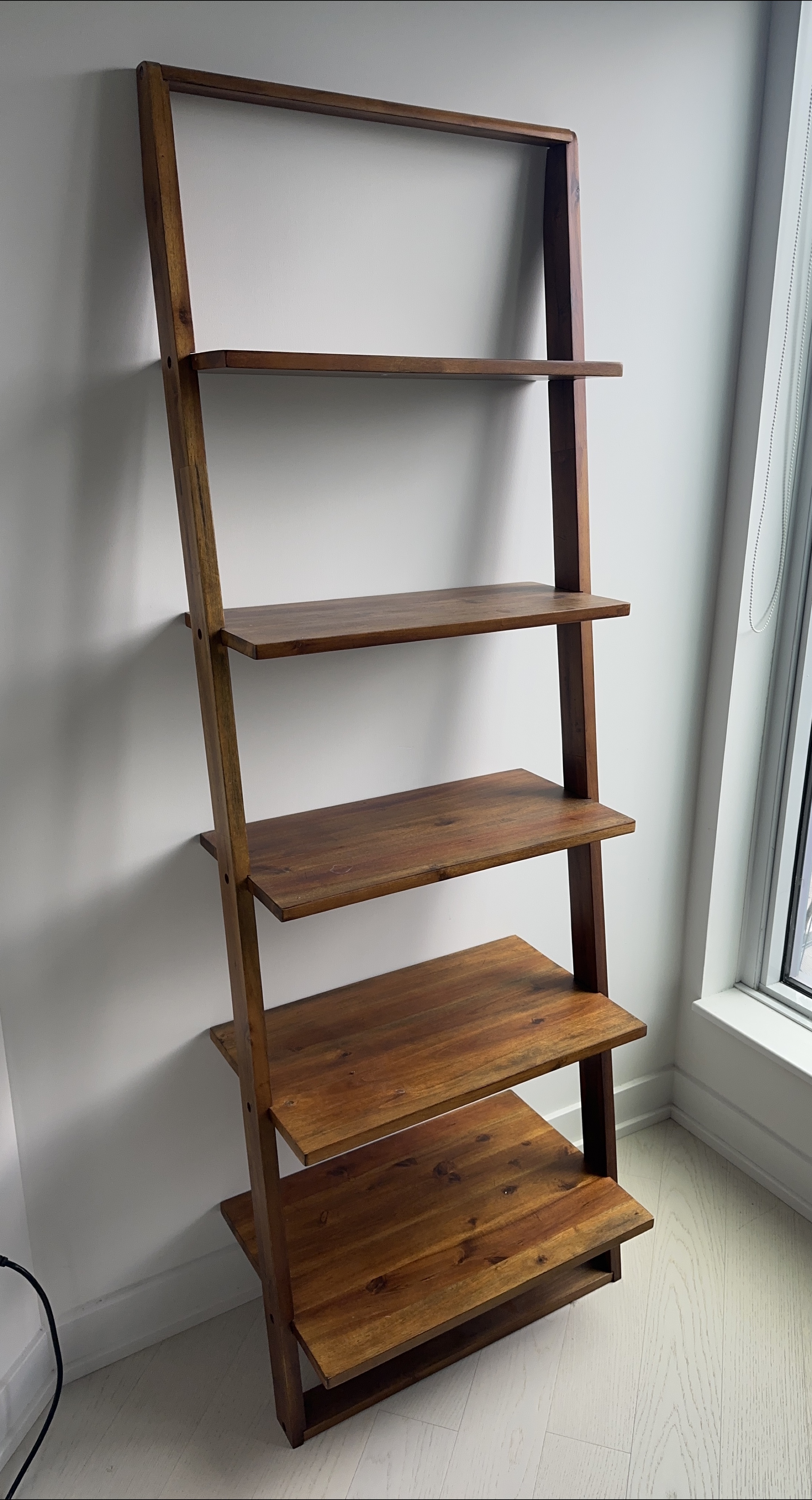 Wooden Ladder Shelf - Brown thumbnail