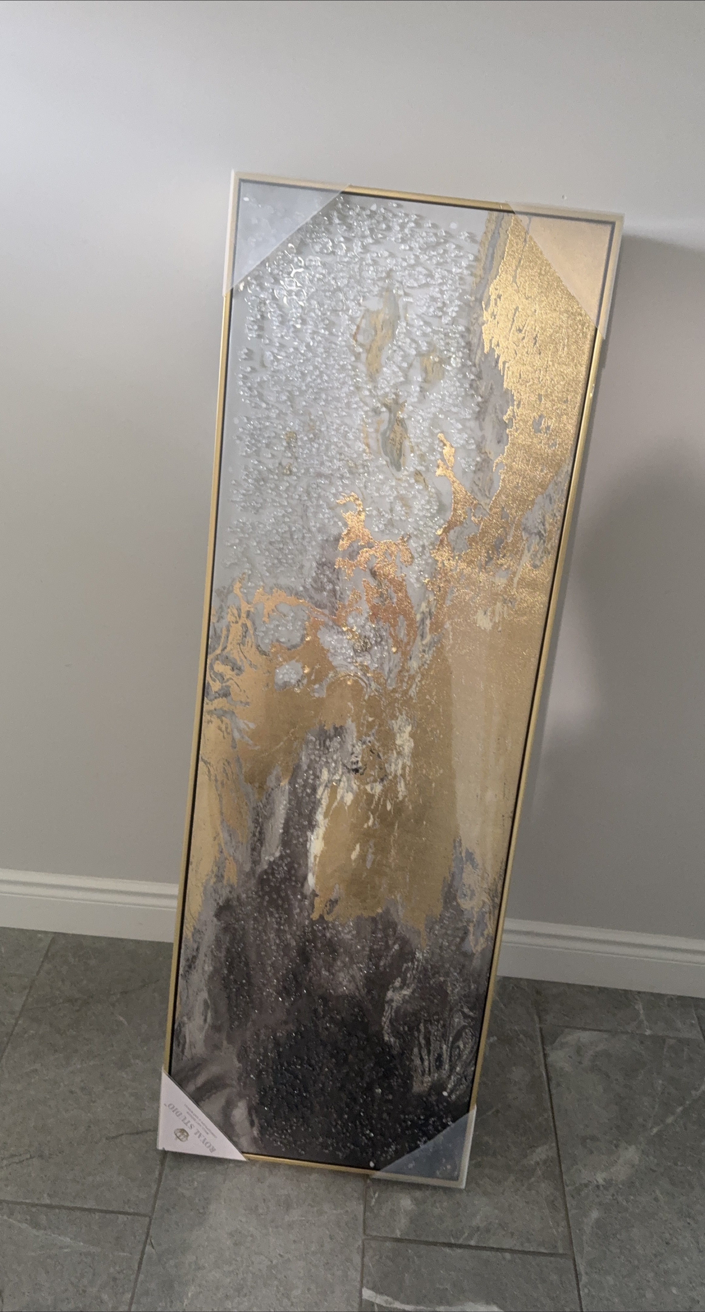Abstract Gold & Silver Wall Art thumbnail