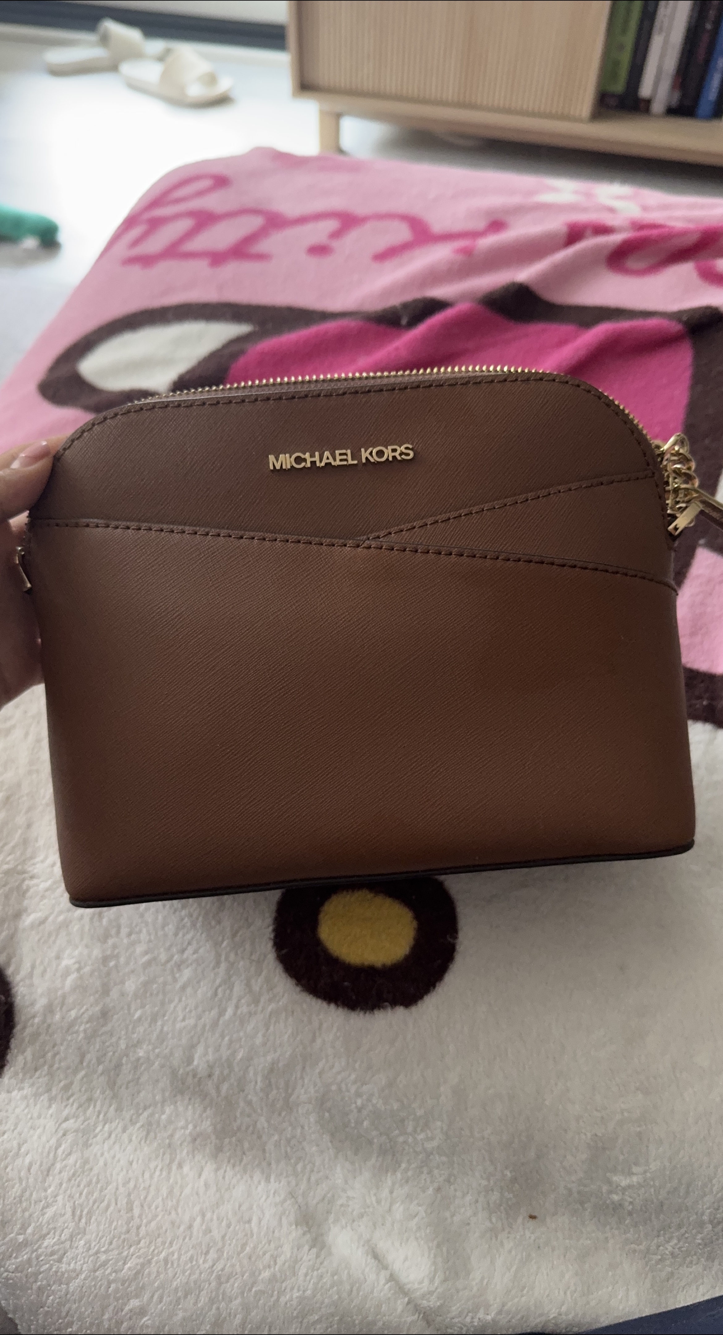 Michael Kors Brown Dome Crossbody Bag thumbnail