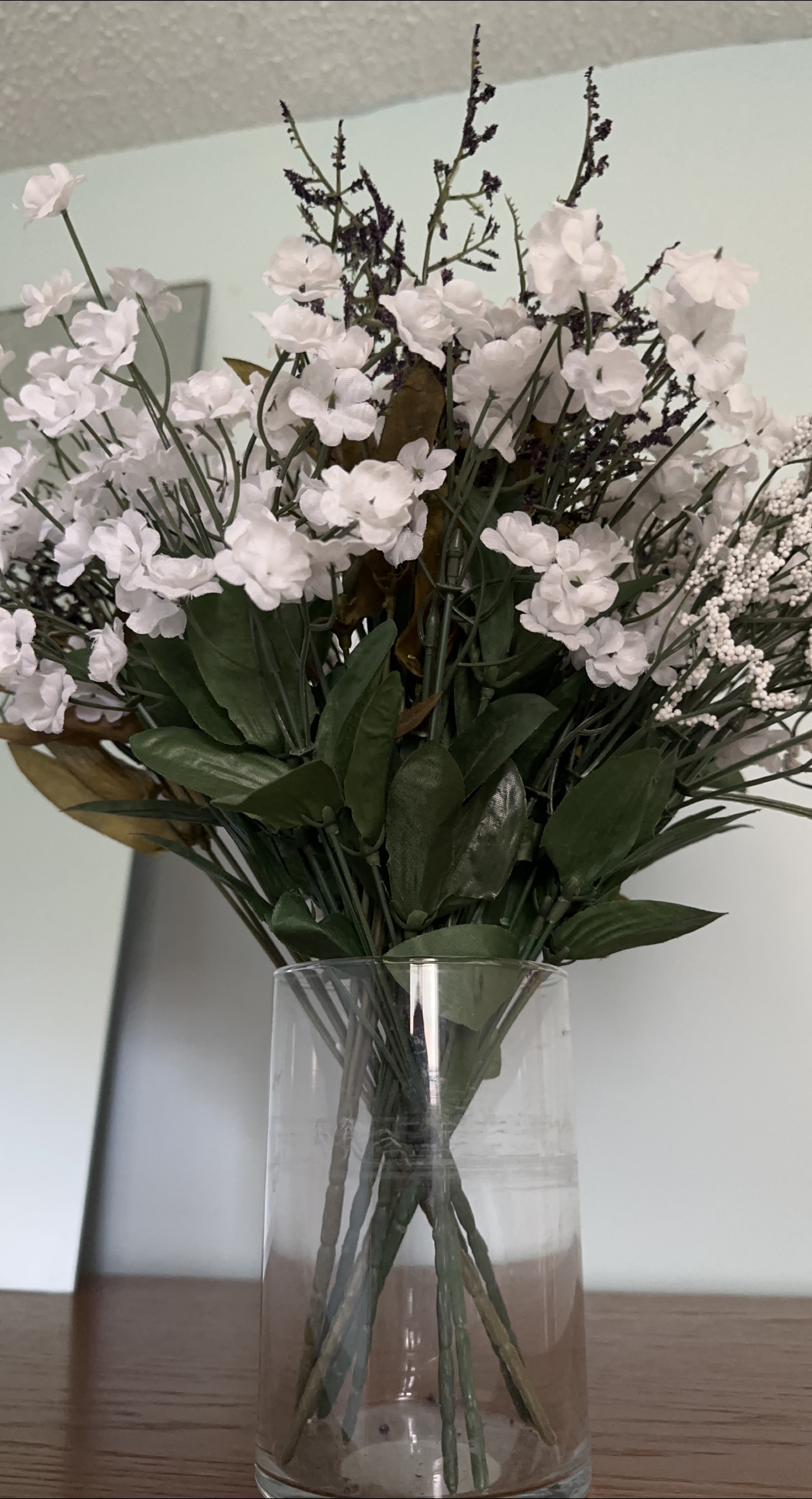White Artificial Flower Arrangement