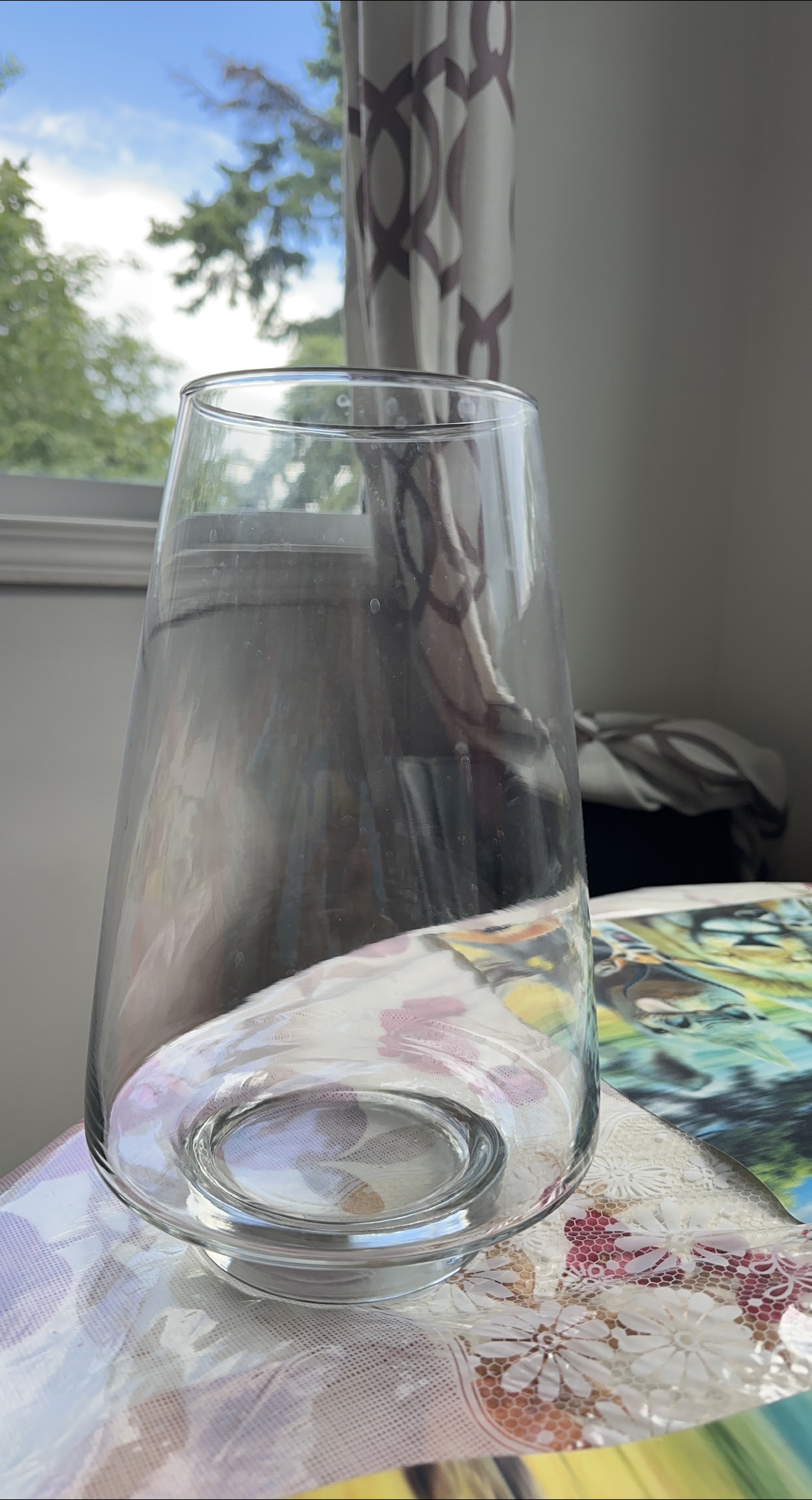 Clear Glass Vase