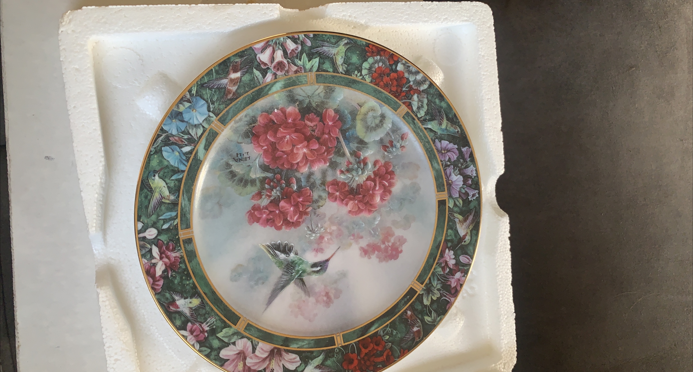 Lena Liu's Verrett Hummingbird Plate thumbnail