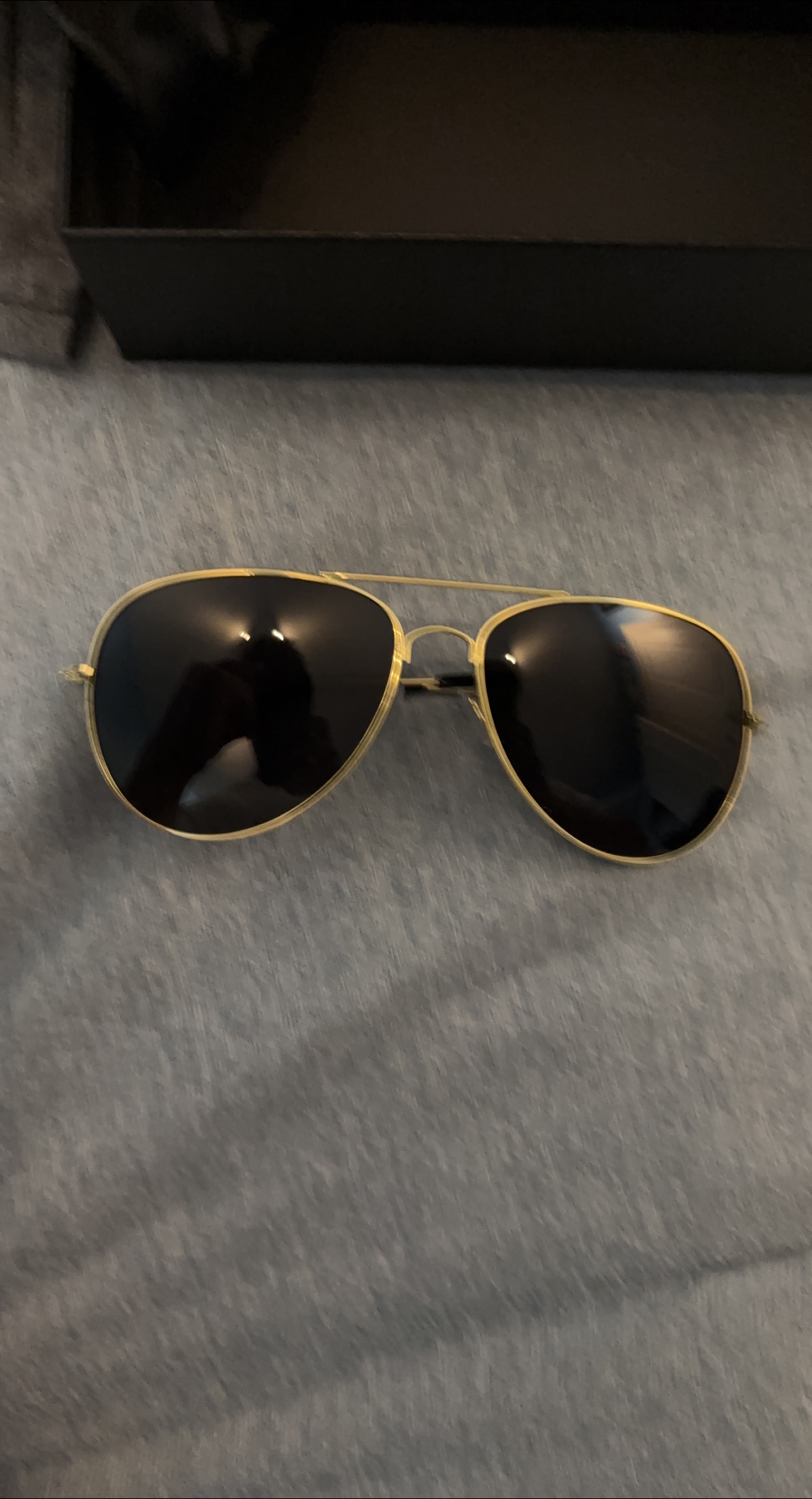 Aviator Sunglasses with Gold Frame thumbnail