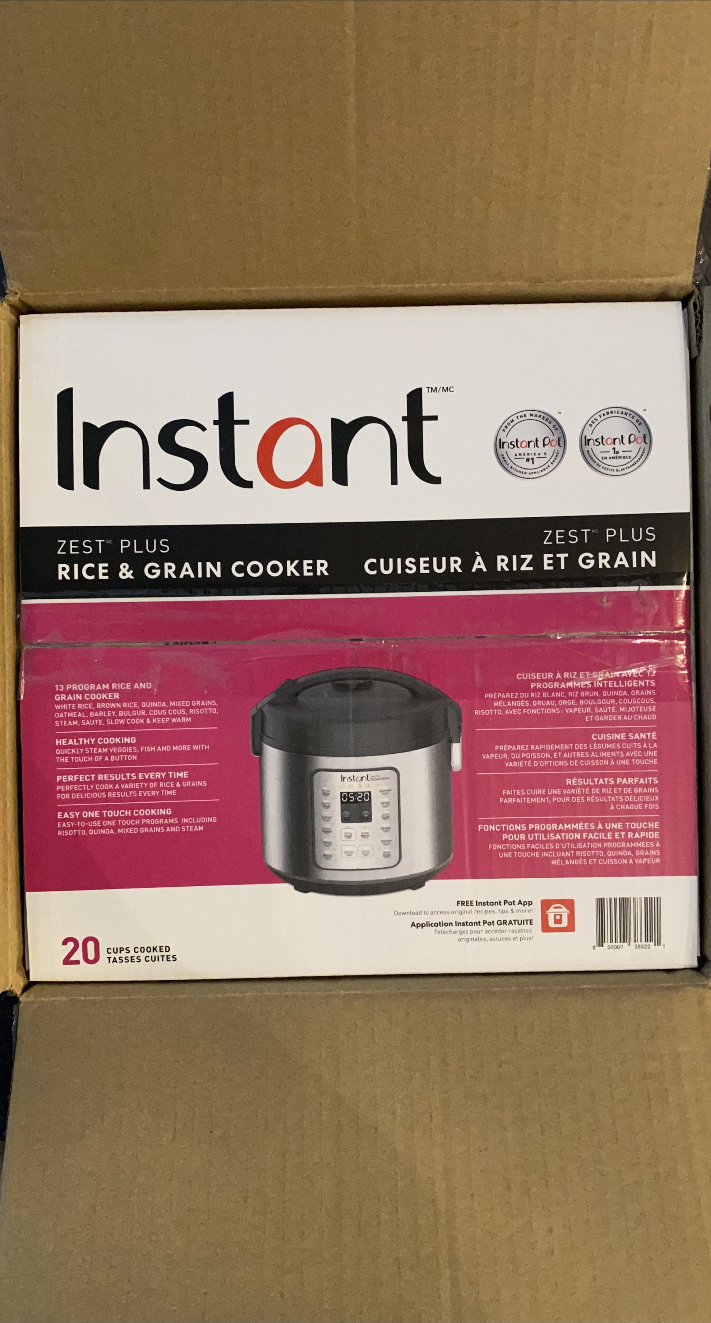 Instant Zest Plus Rice & Grain Cooker thumbnail