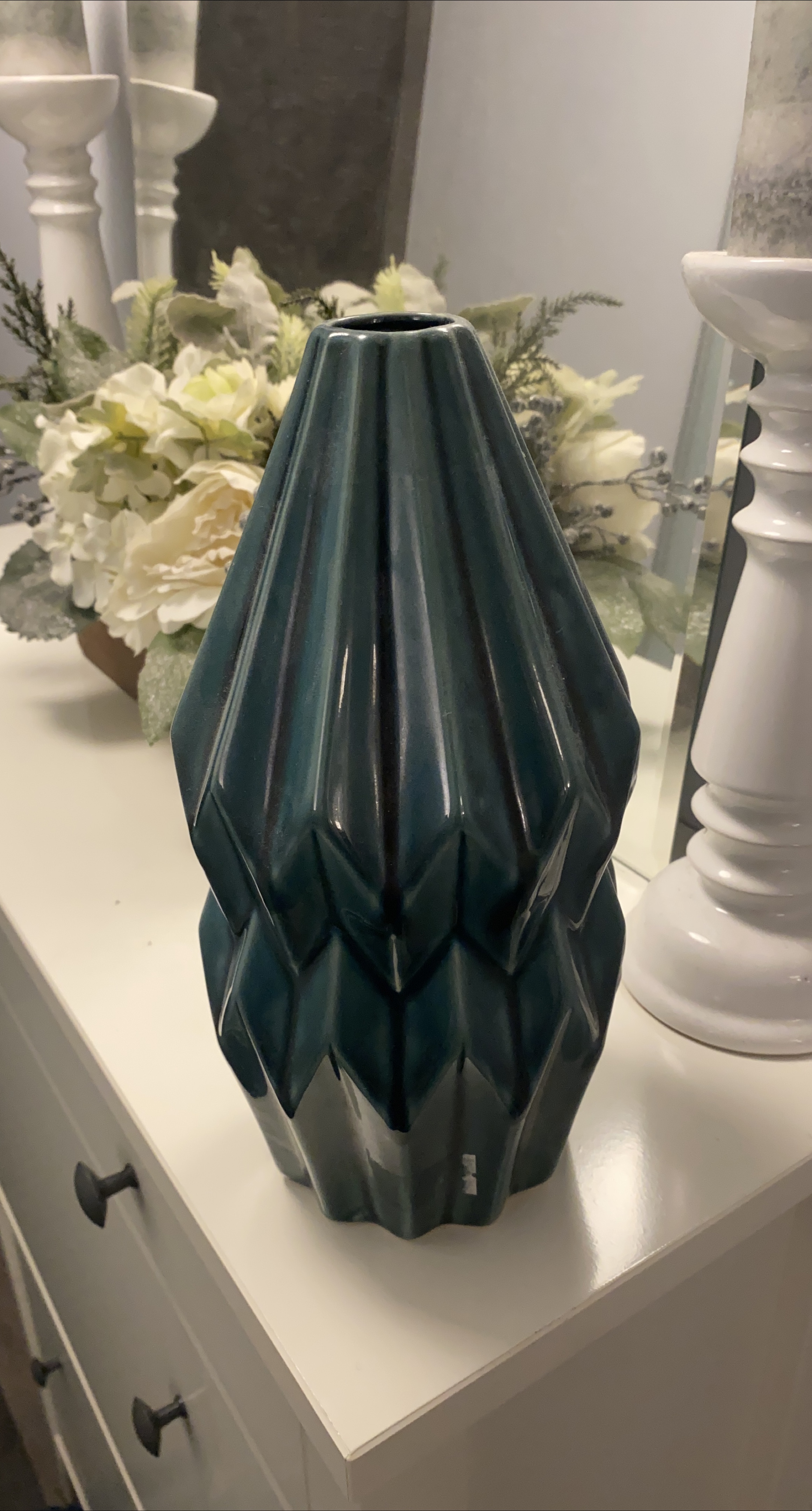 Decorative Teal Vase thumbnail