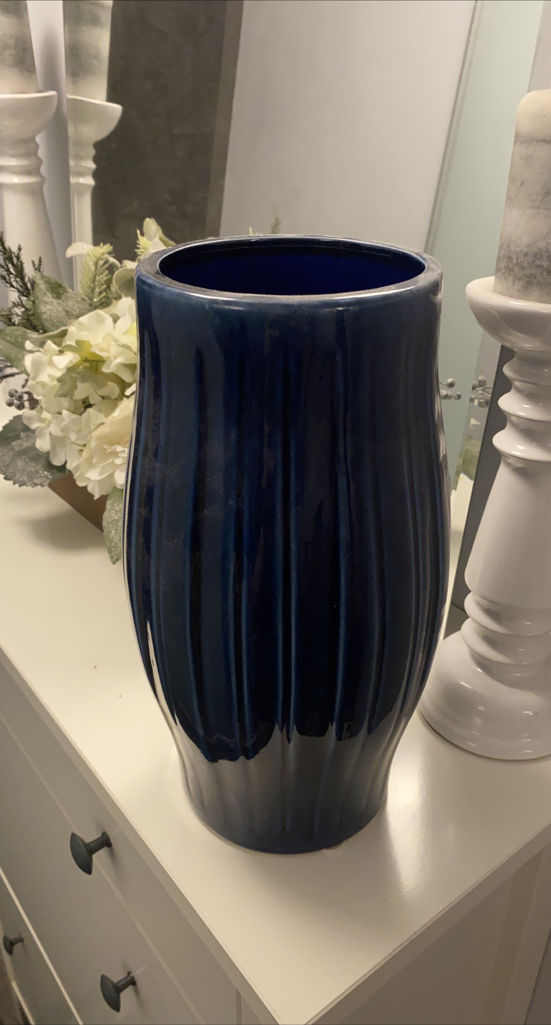 Dark Blue Decorative Vase thumbnail