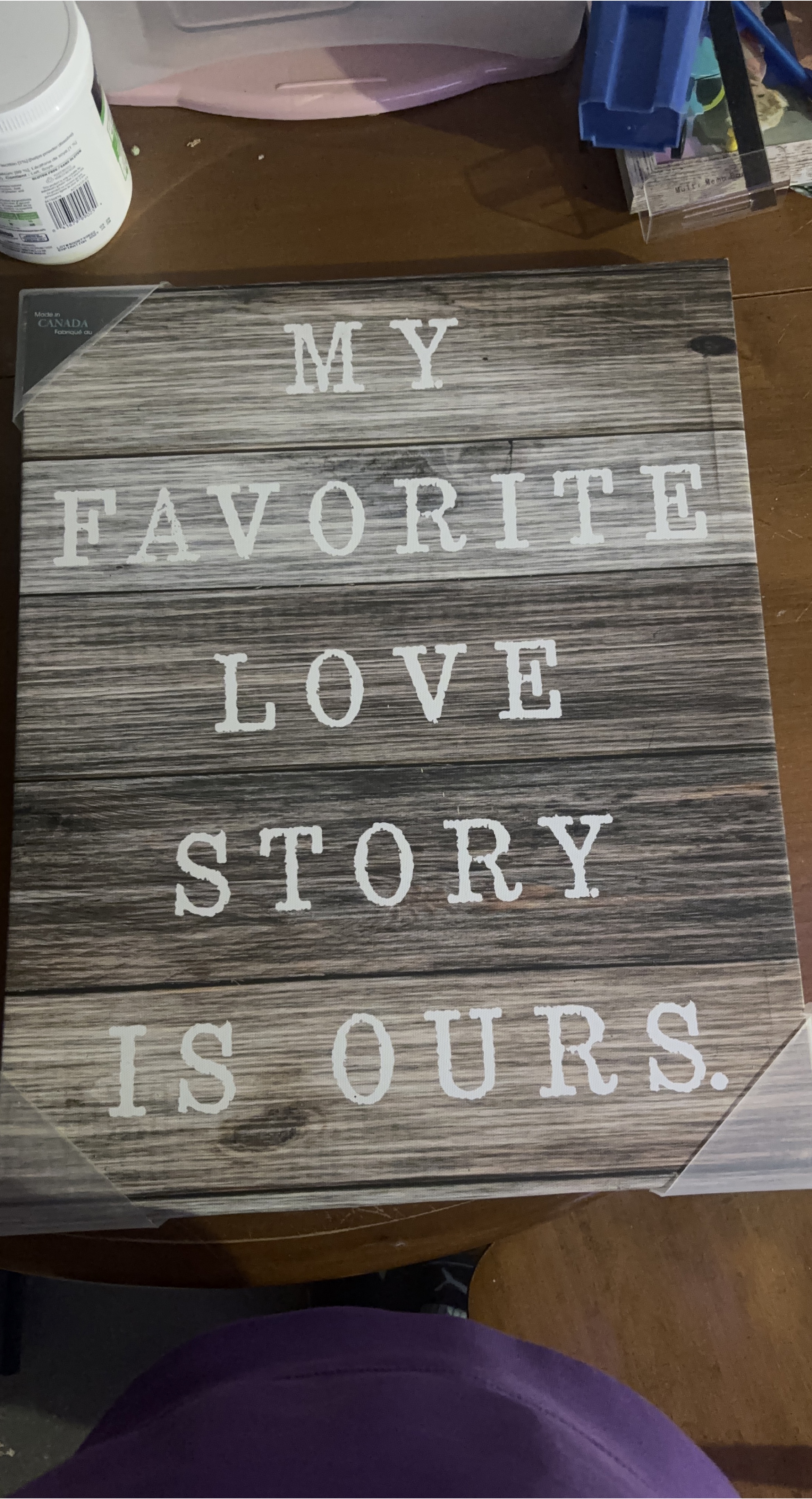 Canvas Canada 'My Favorite Love Story' Wall Art thumbnail