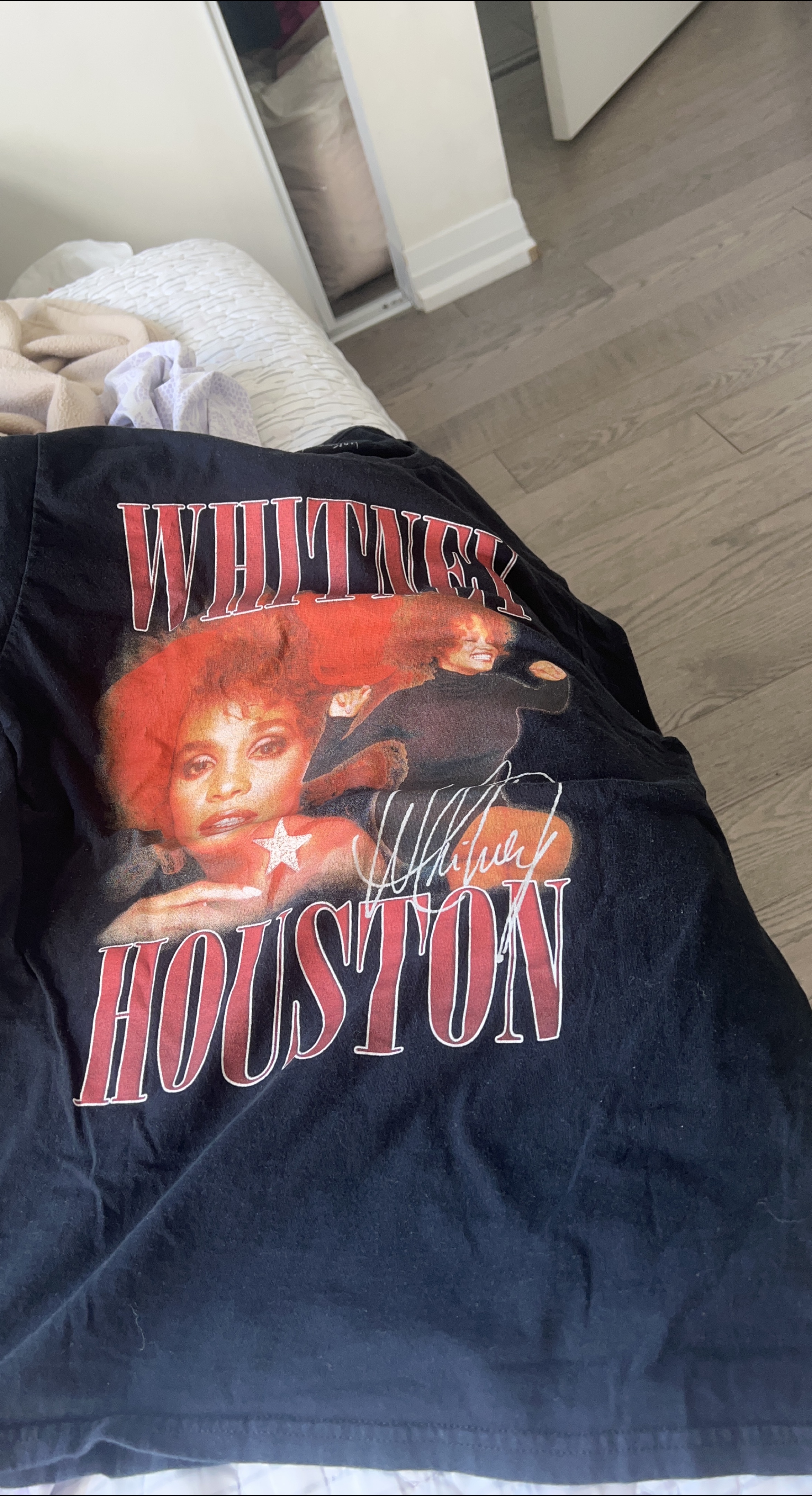 Whitney Houston Black T-Shirt thumbnail