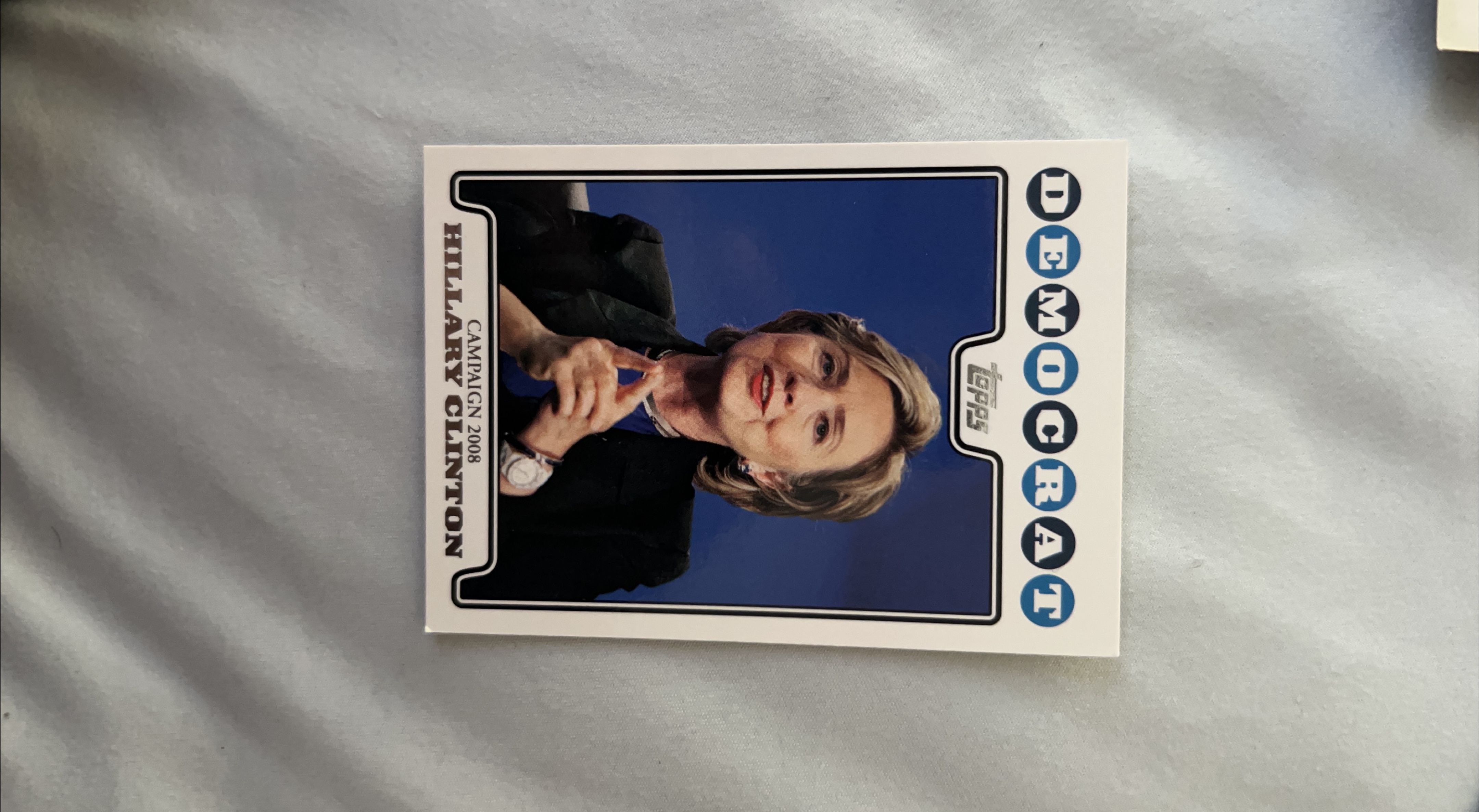 Topps 2008 Hillary Clinton Campaign Trading Card