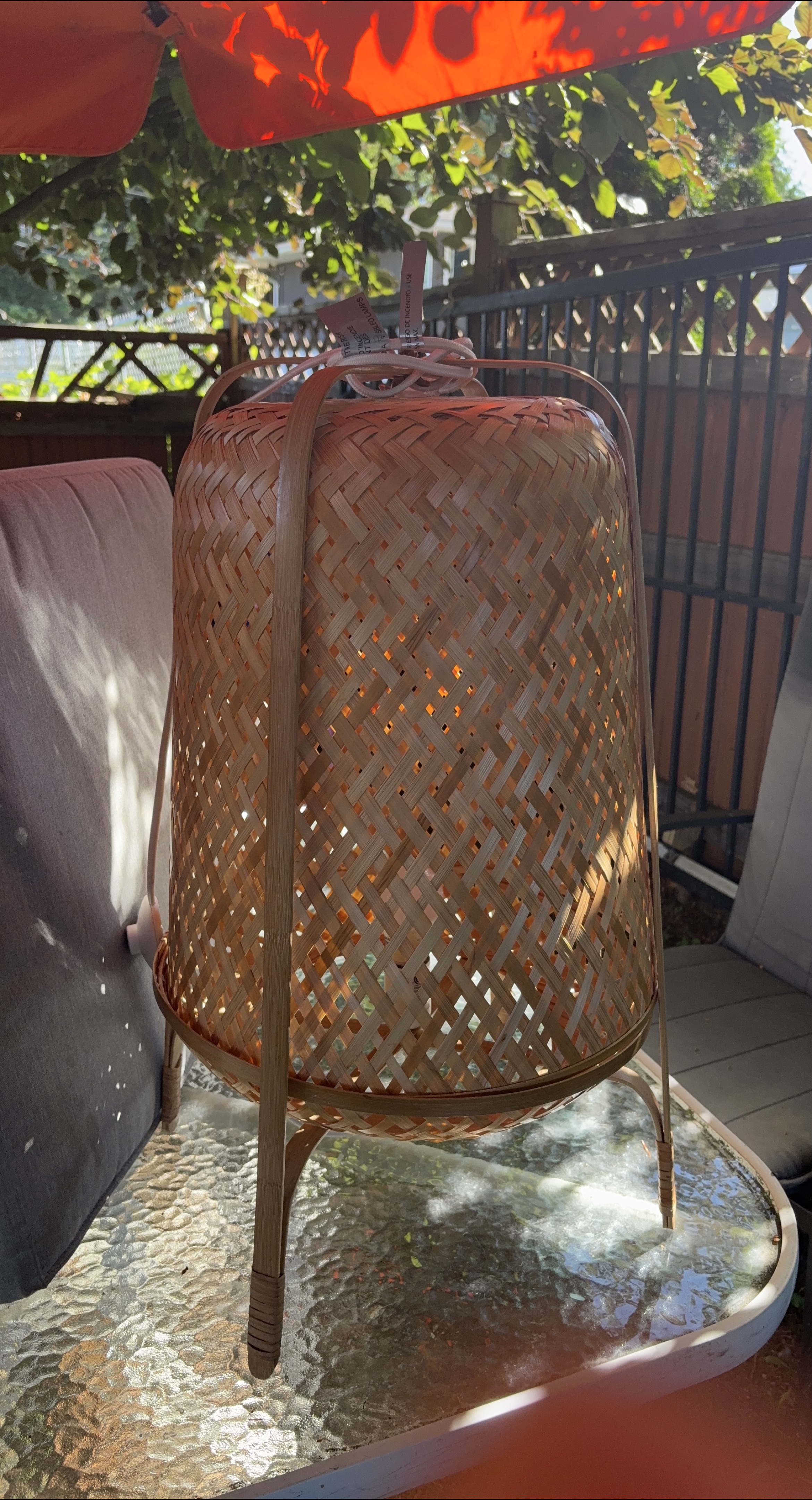 Woven Bamboo Style Table Lamp thumbnail