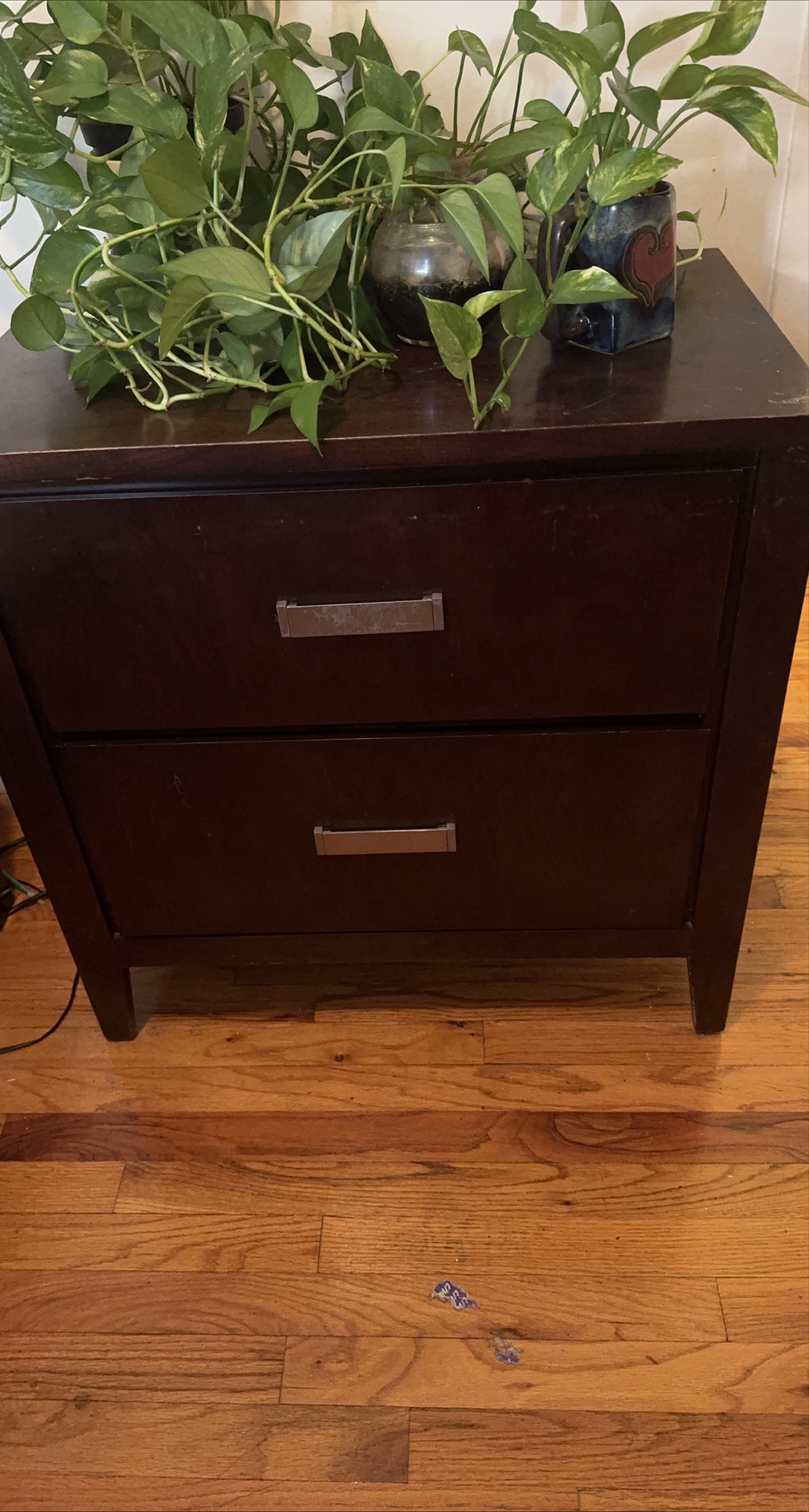 Brown Wooden Nightstand thumbnail