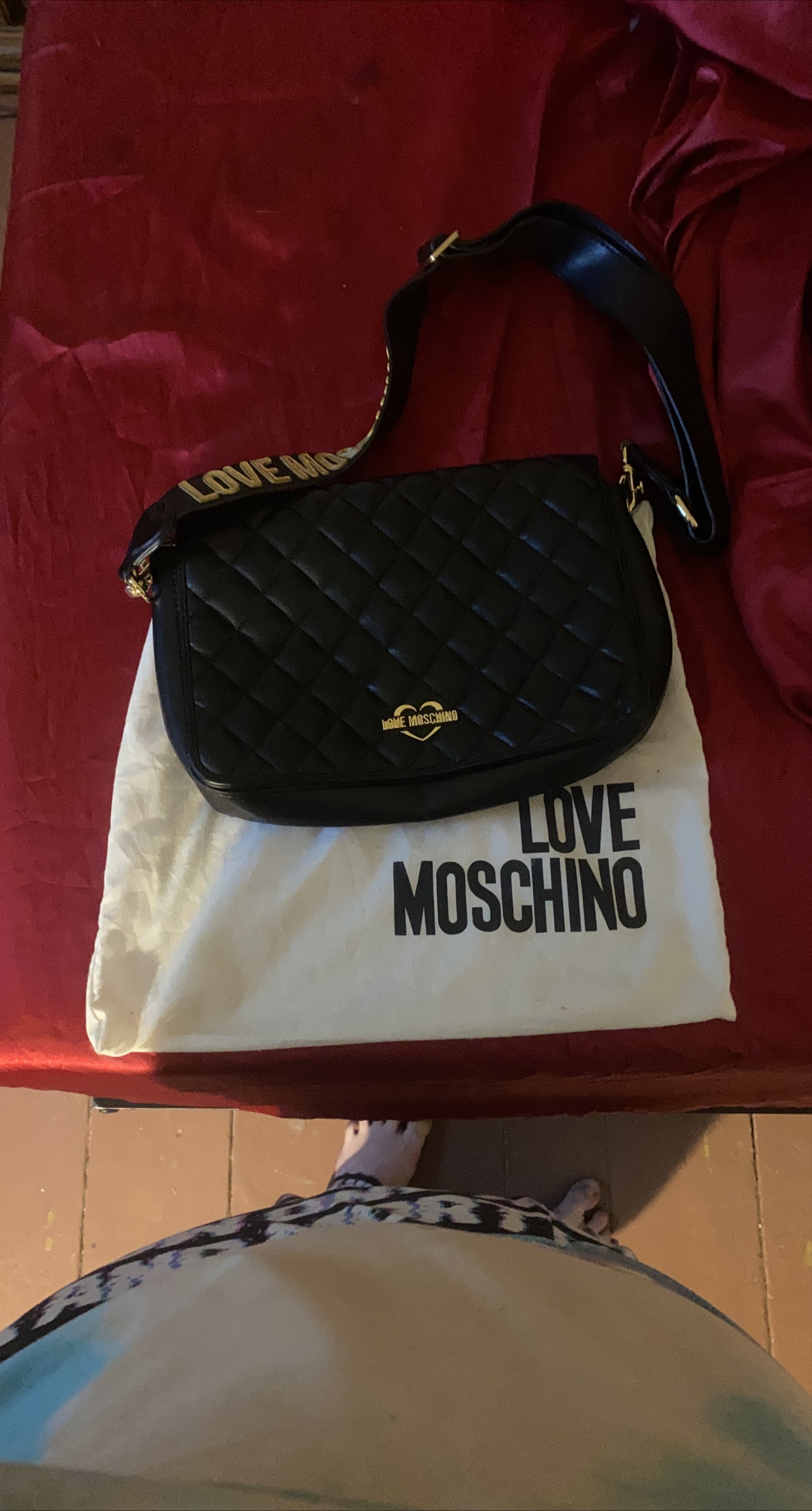 Love Moschino Black Quilted Crossbody Bag thumbnail