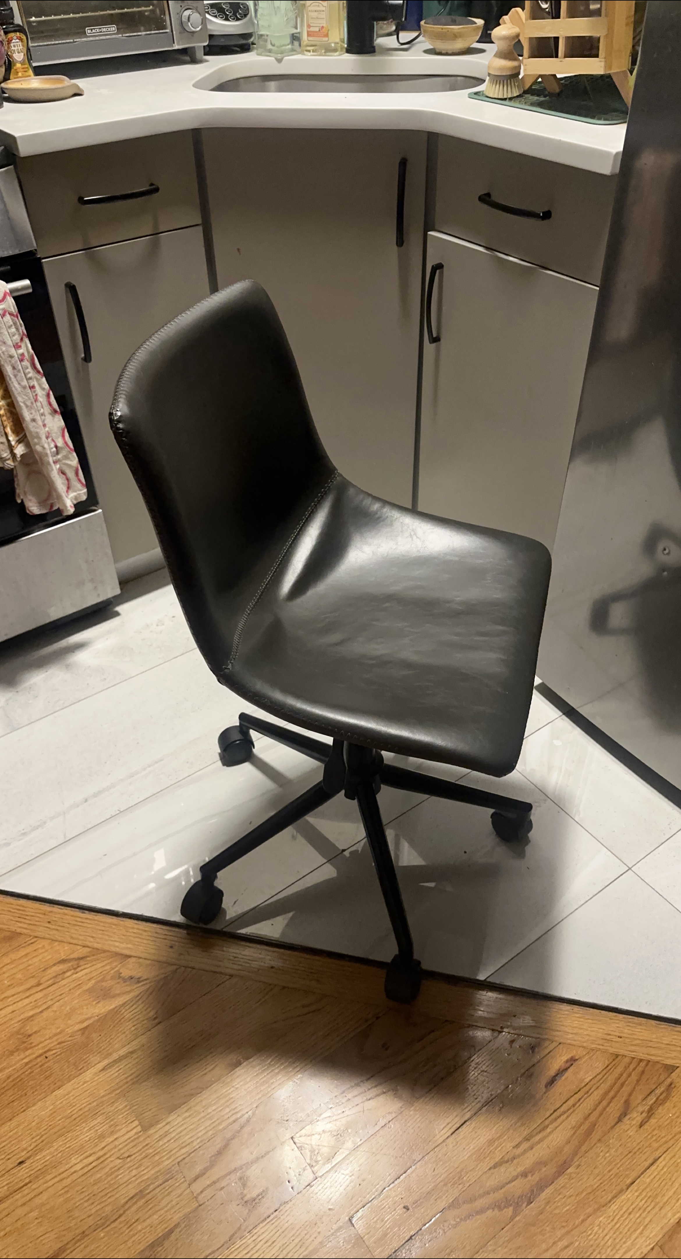 Black Leather Office Chair