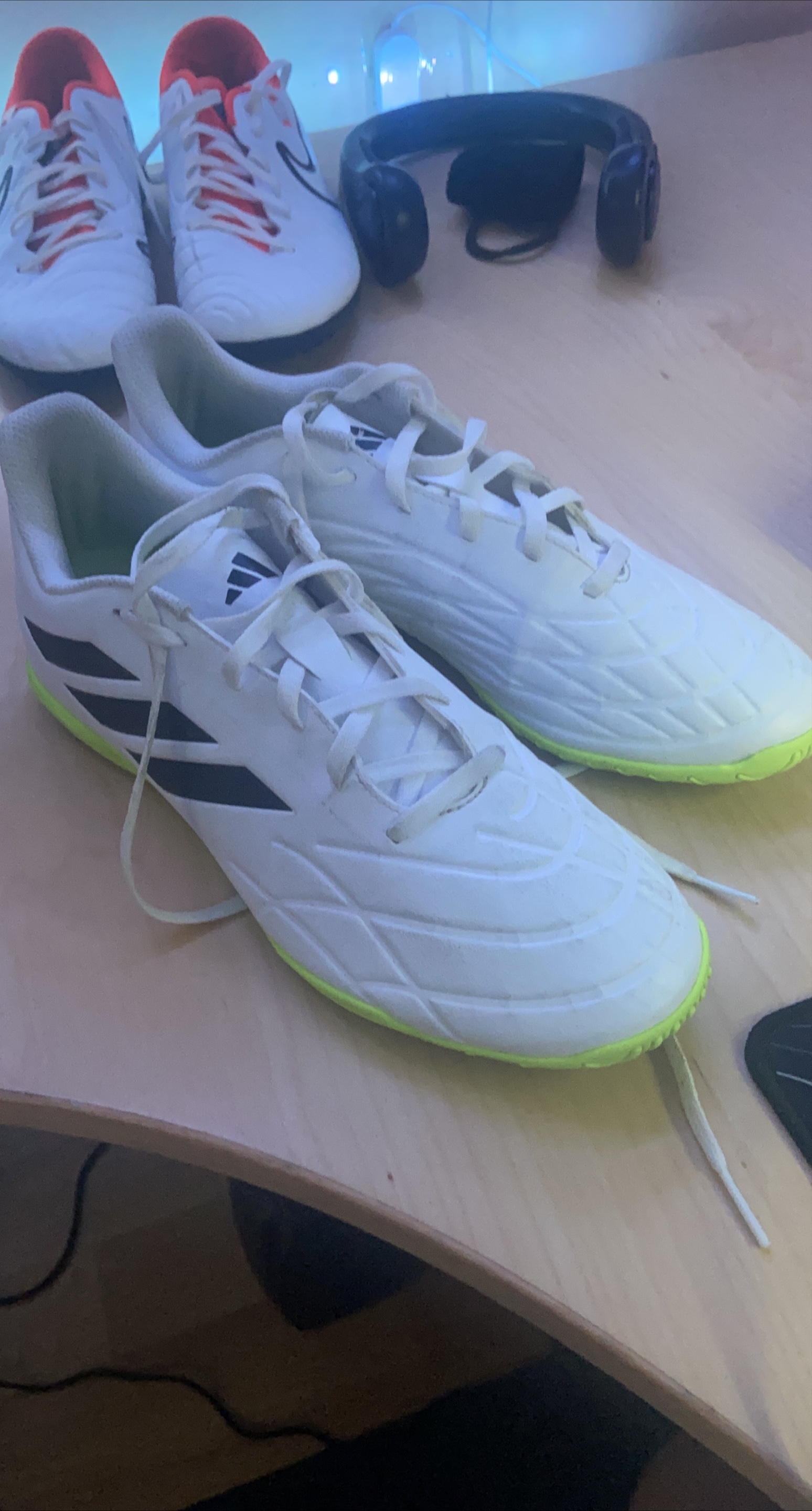 Adidas Indoor Soccer Shoes - White thumbnail