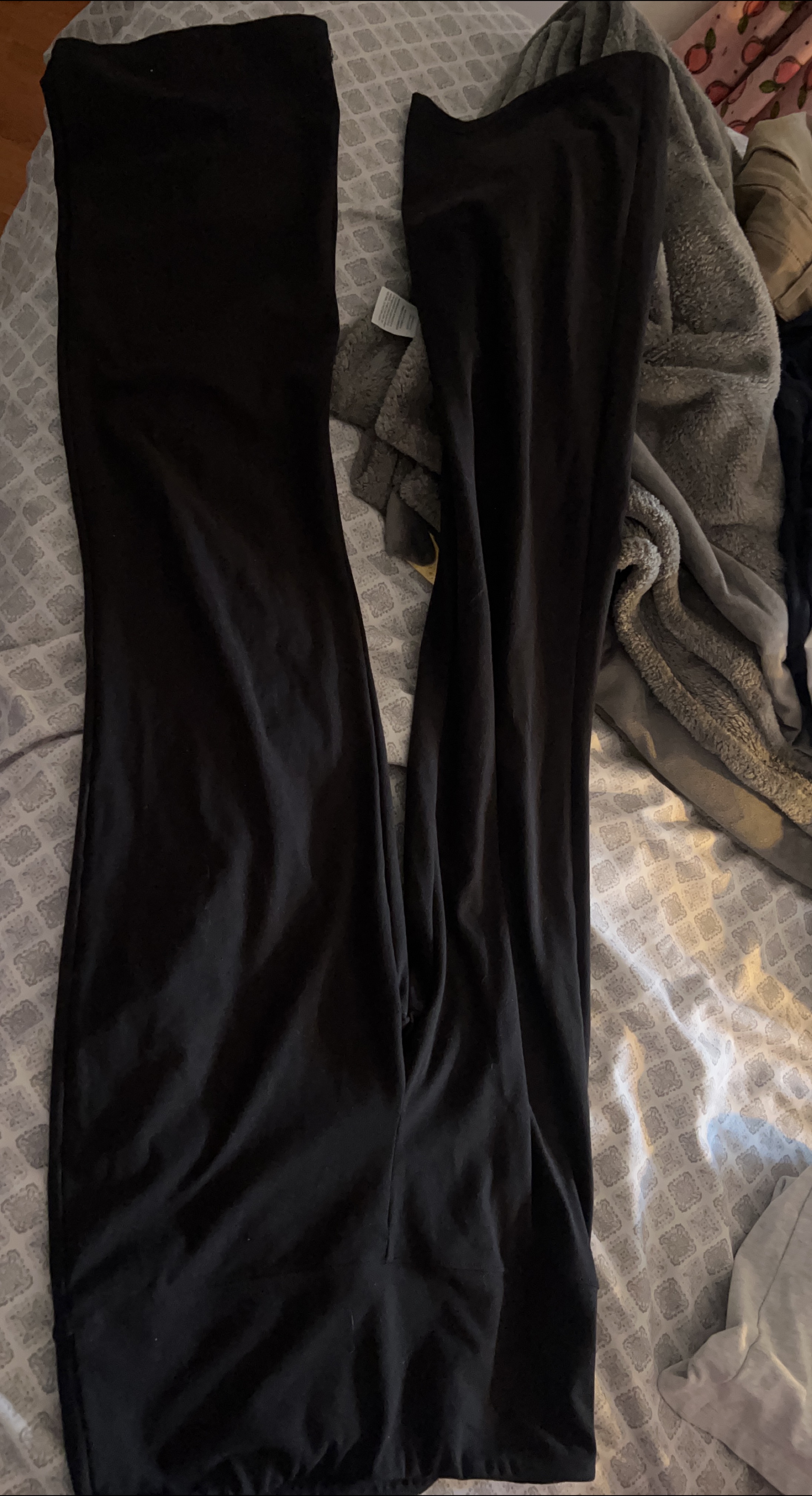 Black GARAGE flared leggings thumbnail