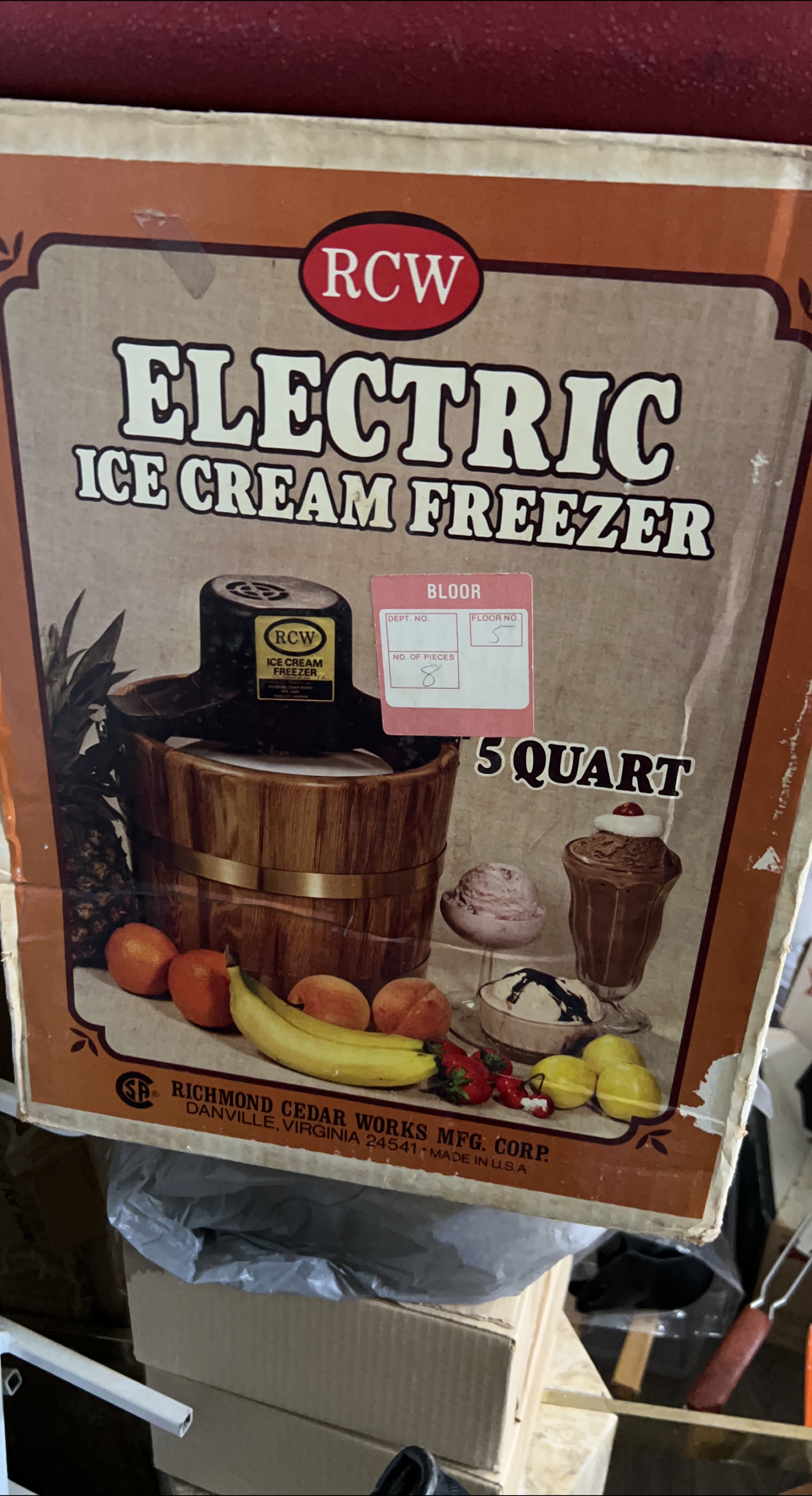 RCW Electric Ice Cream Freezer - 5 Quart thumbnail