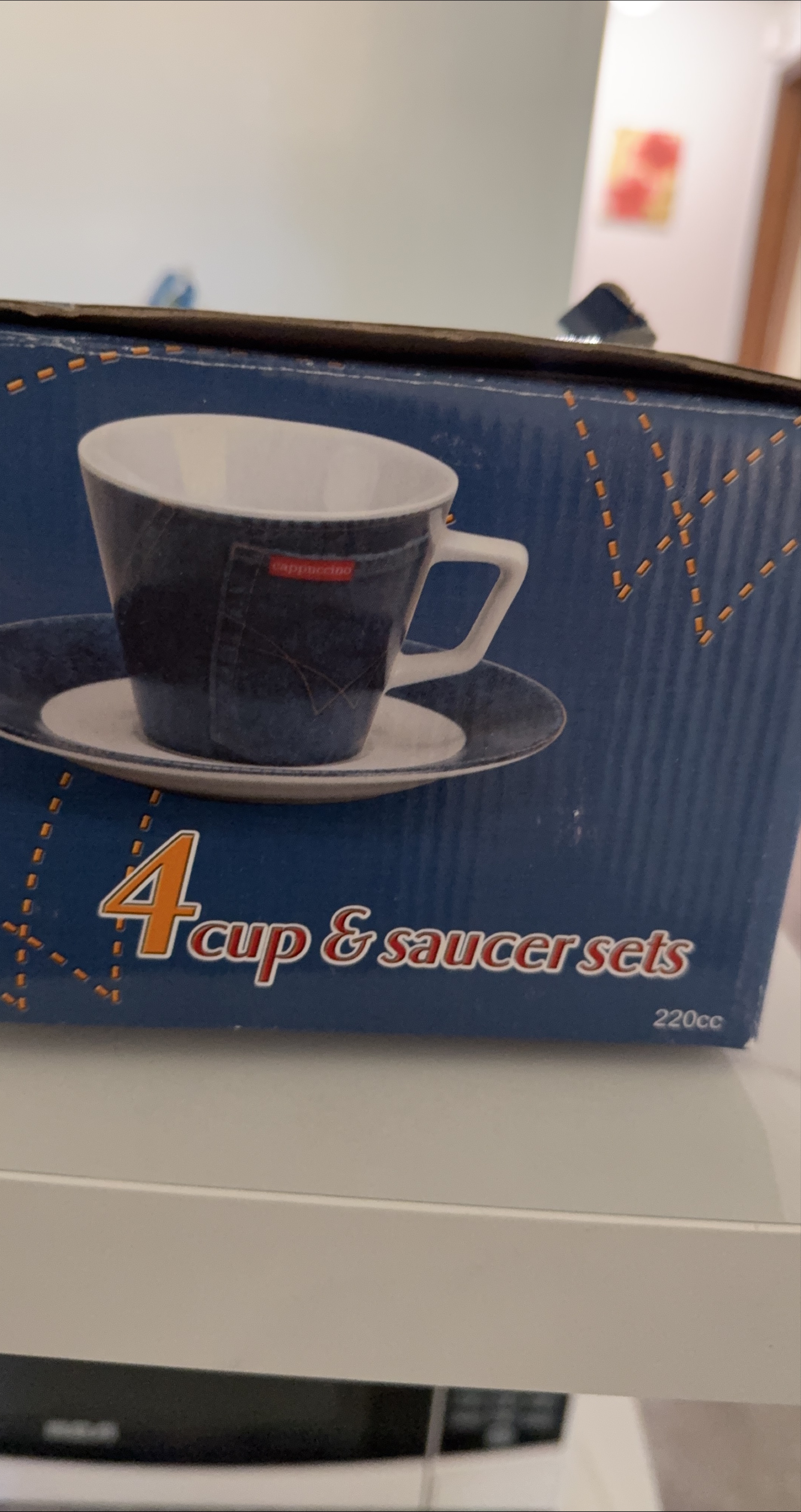 Cappuccino 4 Cup & Saucer Sets (220cc) thumbnail