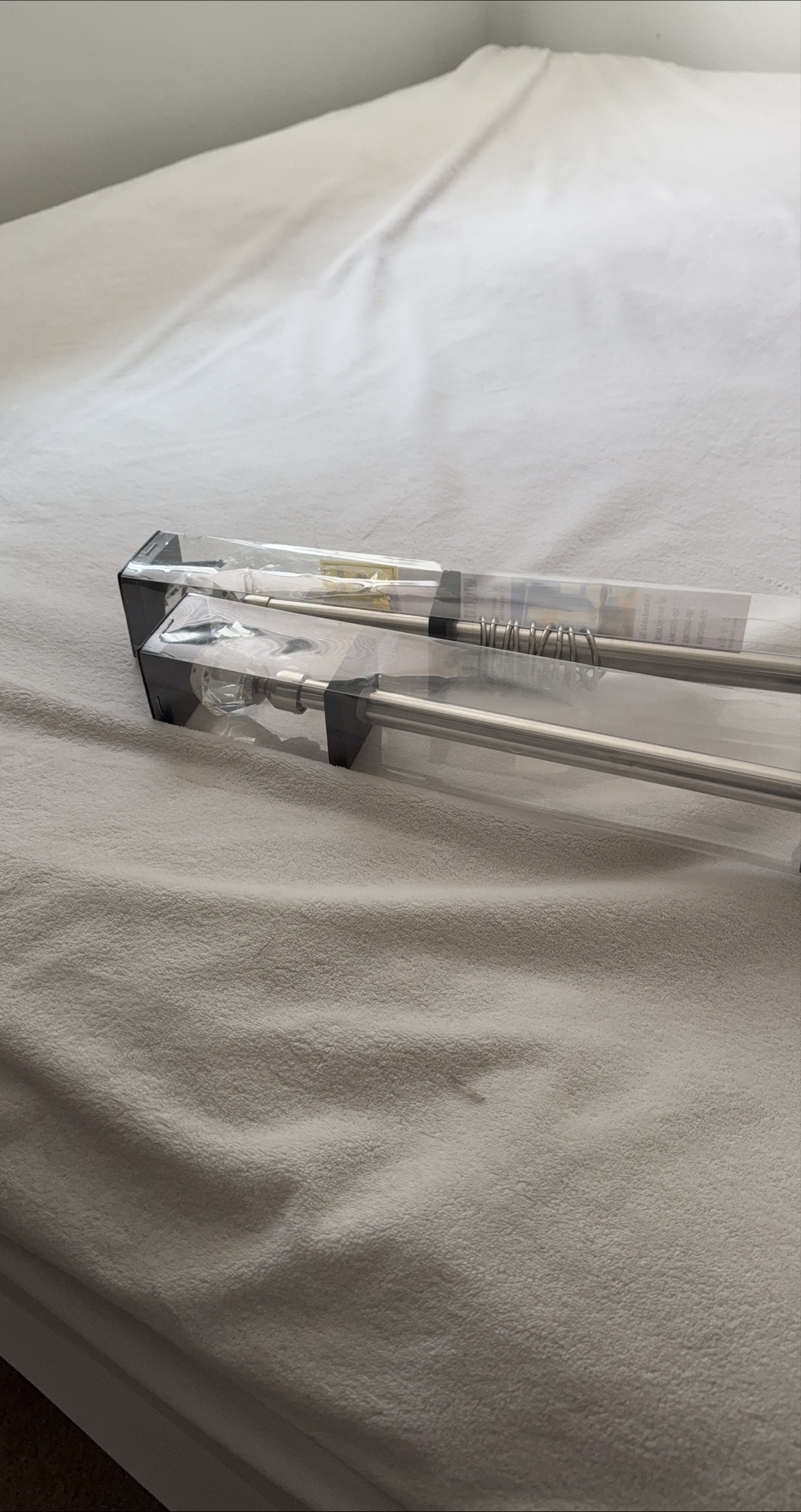 Adjustable Curtain Rod with Crystal Finials thumbnail