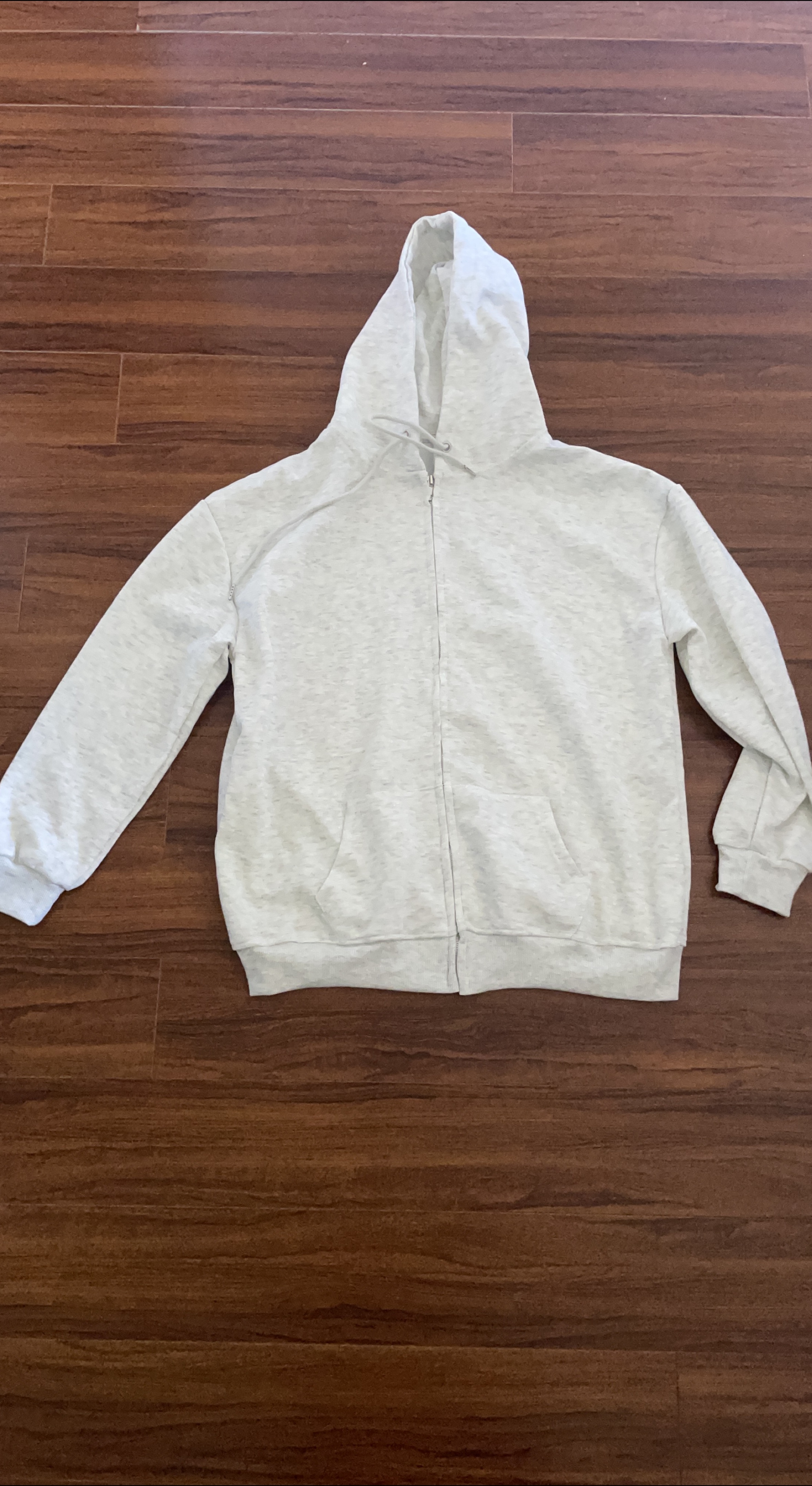 Light Grey Zip-Up Hoodie thumbnail