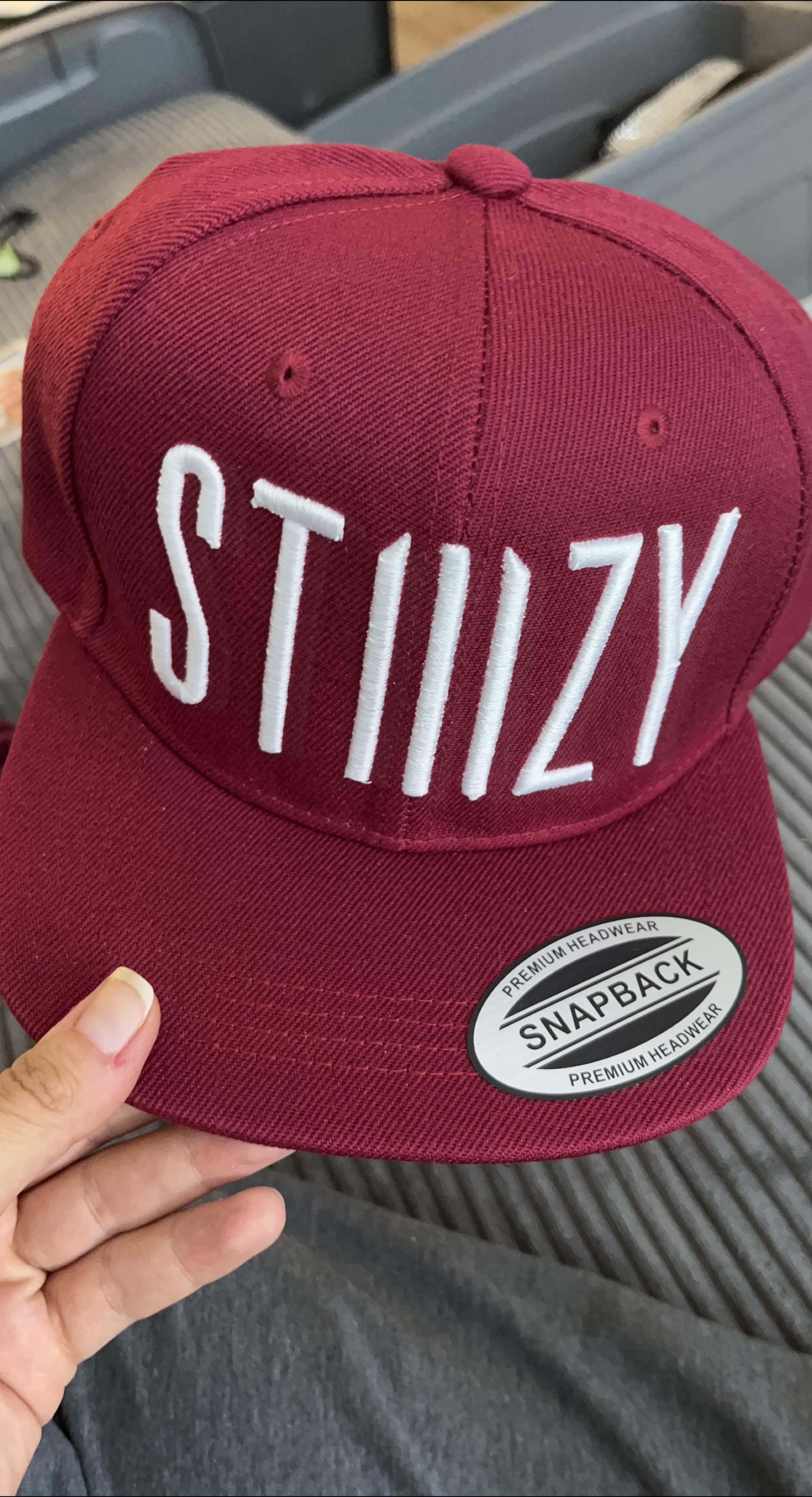 STIIIZY Snapback Hat - Maroon thumbnail