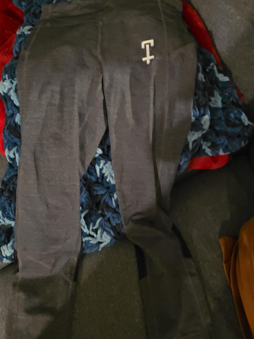 Grey ride cycle club leggings with pockets thumbnail