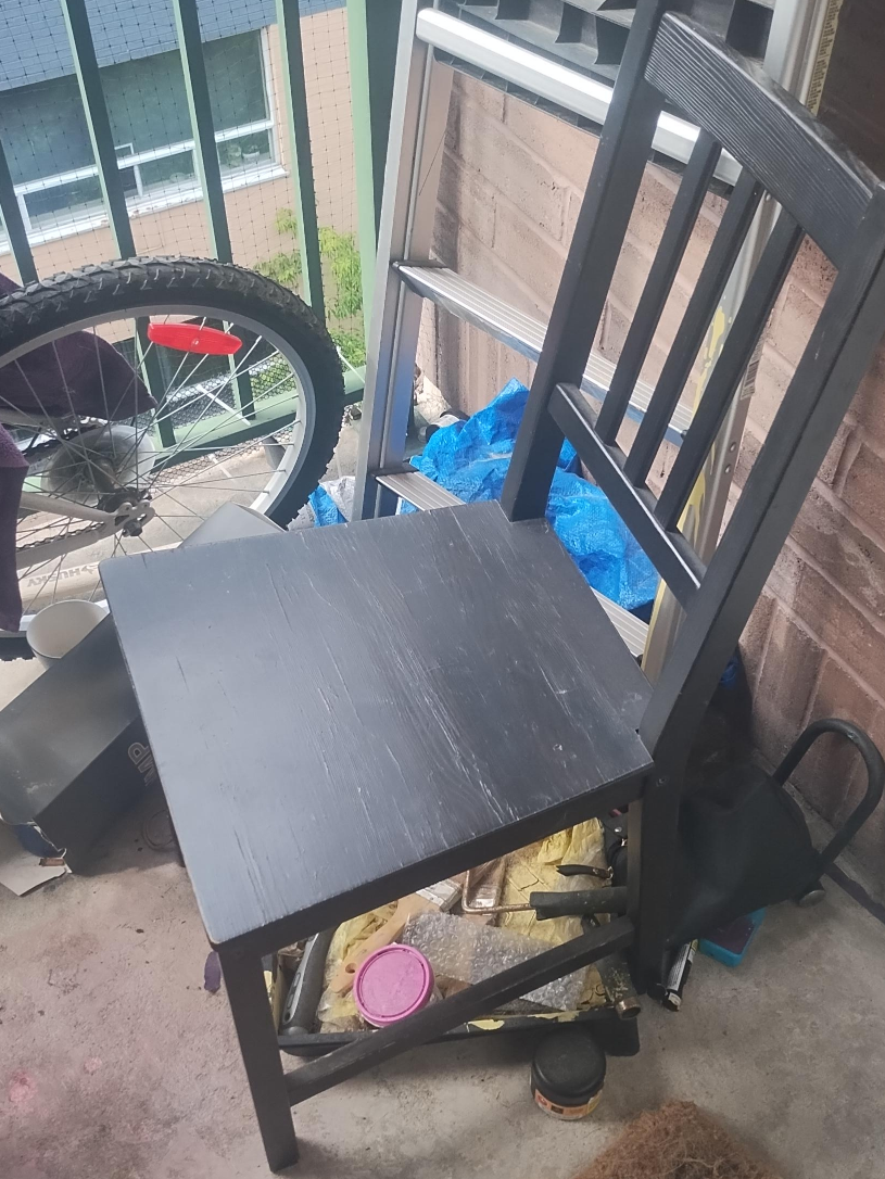 Black Wooden Chair thumbnail