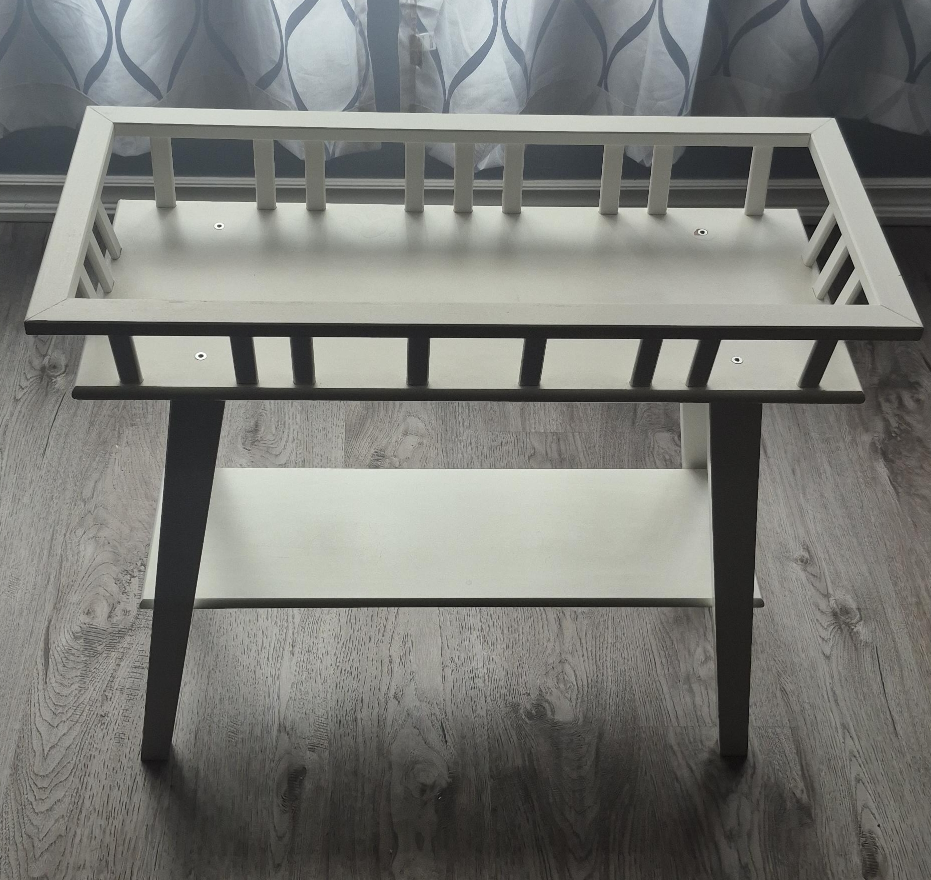 White Wooden Side Table thumbnail