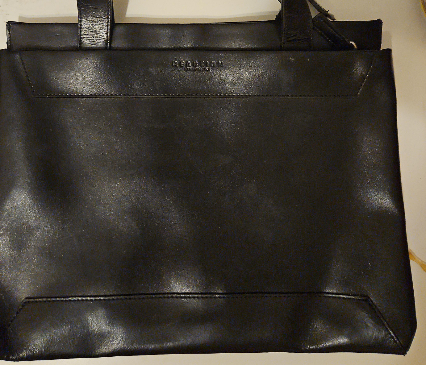 Reaction Kenneth Cole Black Tote Bag thumbnail