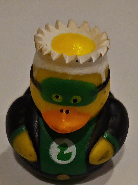 Green Lantern Rubber Duck Figurine #freecycle thumbnail