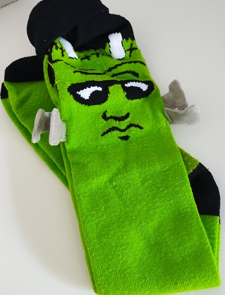 🥕 THRIFTY Frankenstein Socks thumbnail