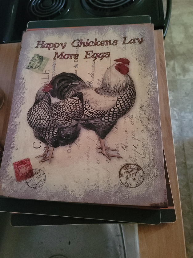 Happy Chickens Lay More Eggs Decor thumbnail