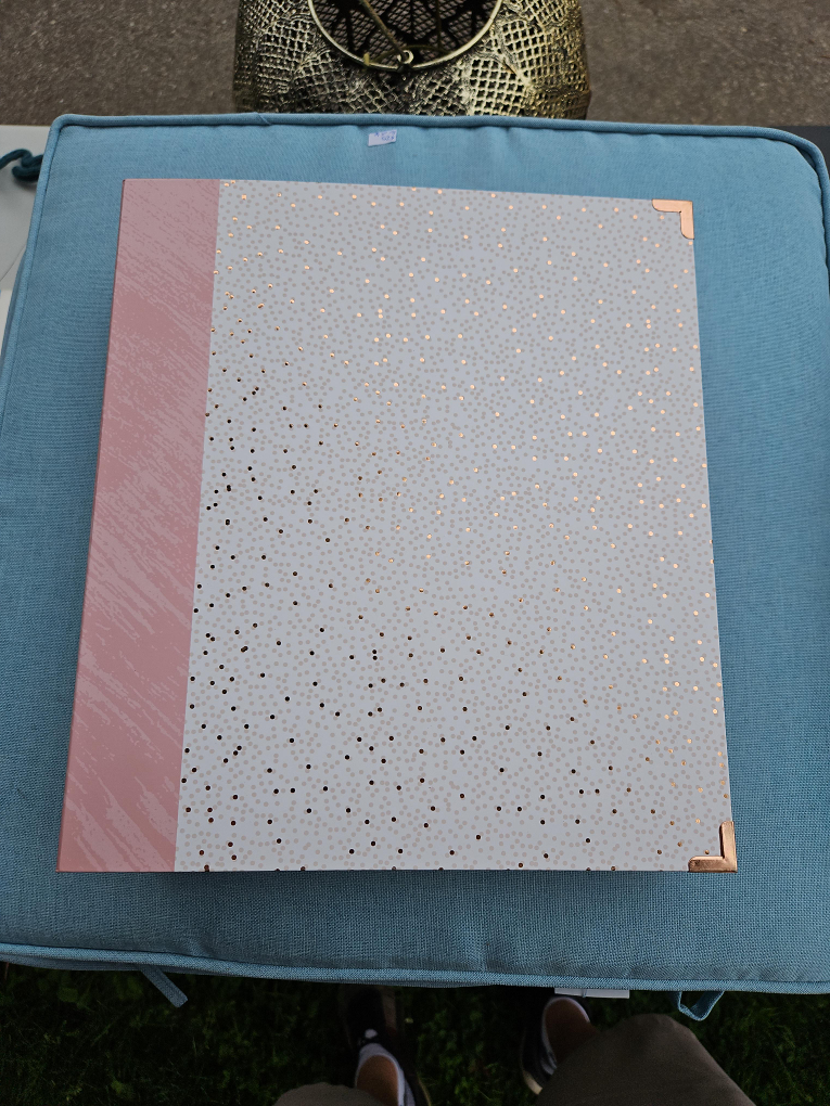 ⚽️ Sparkly Pink and Grey Binder
