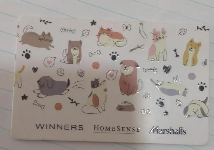 Cute Pet Themed Gift Card