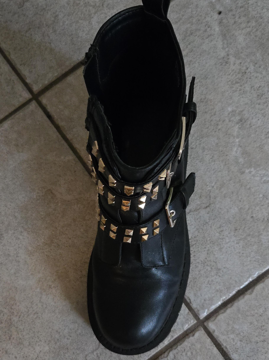 Black Ankle Boots with Studs thumbnail
