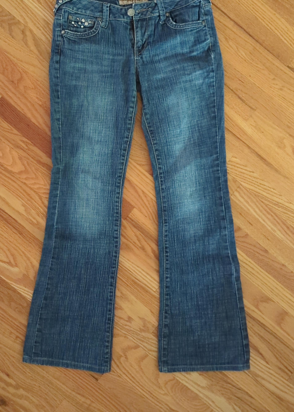Vintage Bejeweled Flare Jeans thumbnail