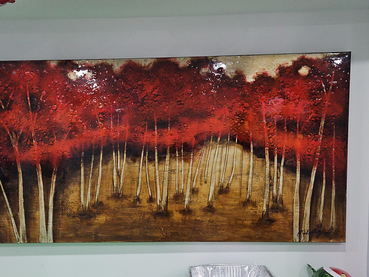 Red Forest Painting thumbnail