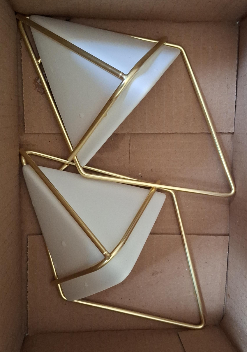 Geometric Wall Planters set of 2 thumbnail