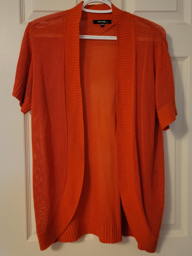 George Orange Knit Cardigan - Size M thumbnail