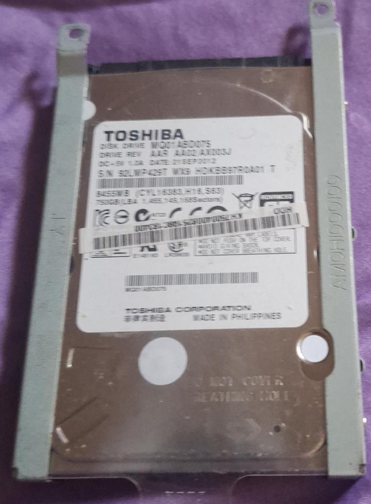 Toshiba 750GB Internal Hard Drive