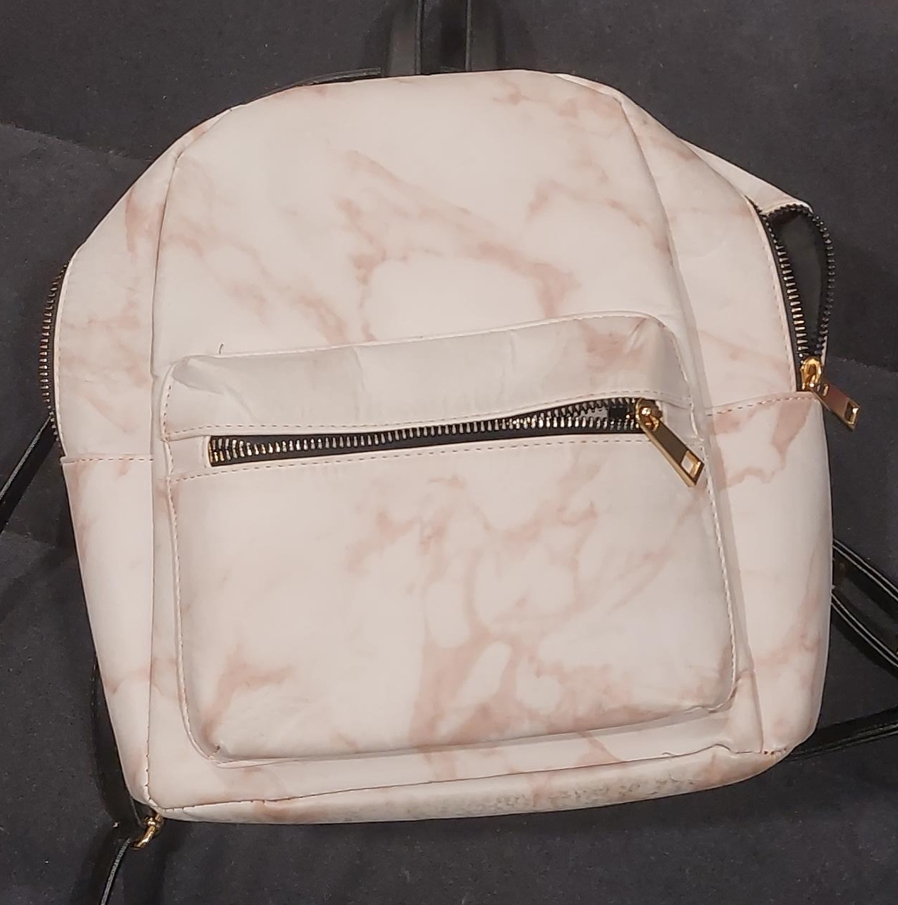 Marble Print Backpack thumbnail