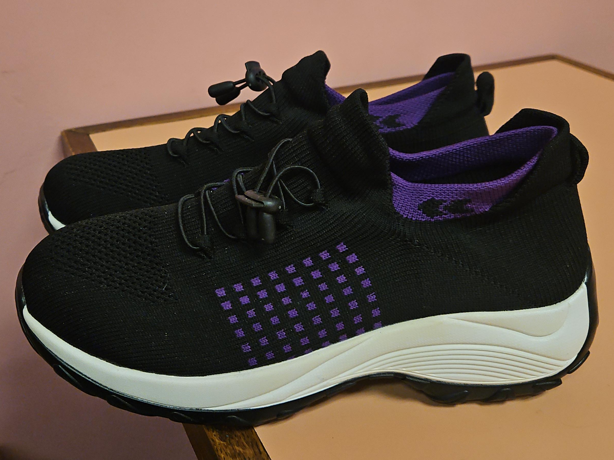 Black & Purple Athletic Shoes thumbnail