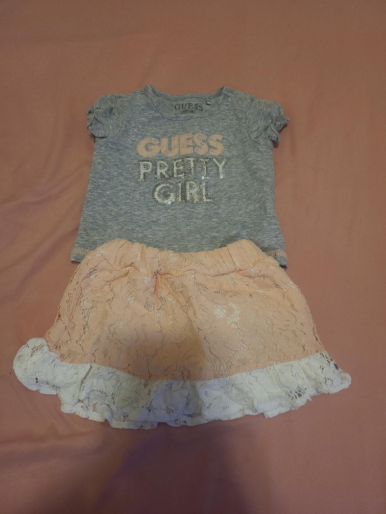 Guess Baby Outfit Set - Shirt & Skirt